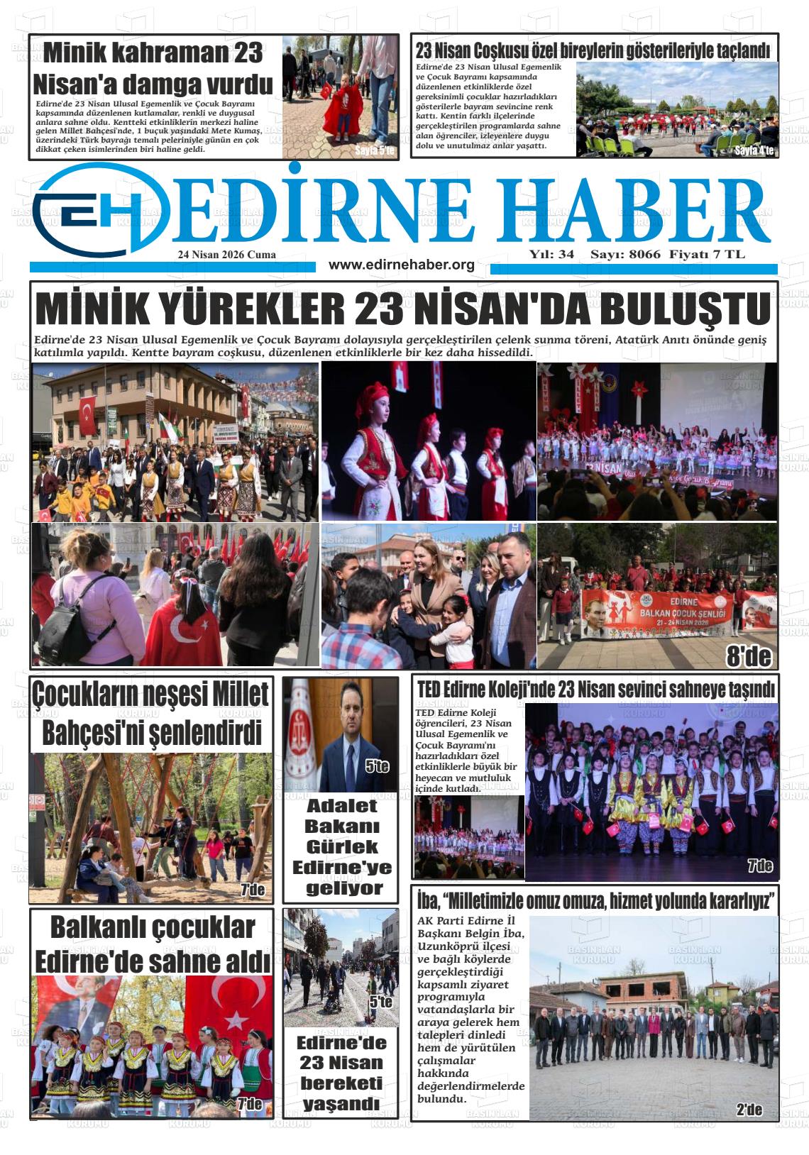 Edirne Haber 24.04.2026