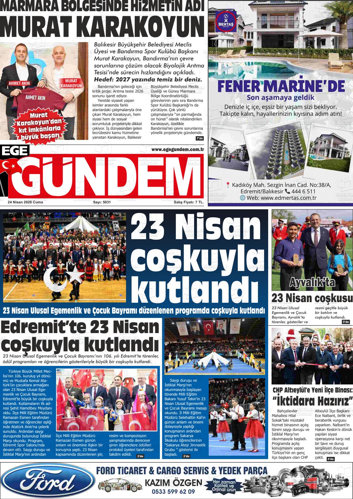 Balikesir Egegundem 24.04.2026