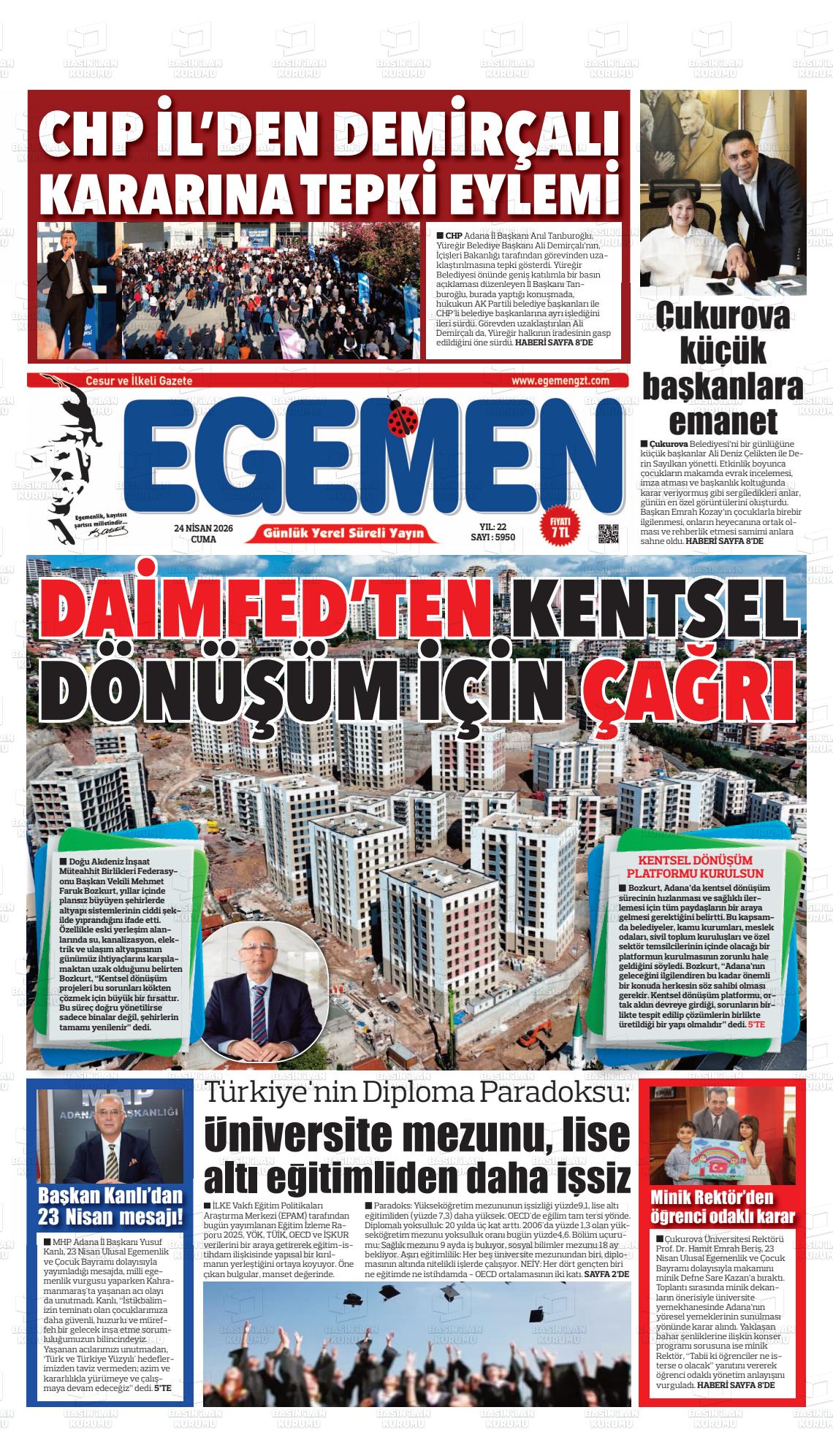 Adana Egemen 24.04.2026