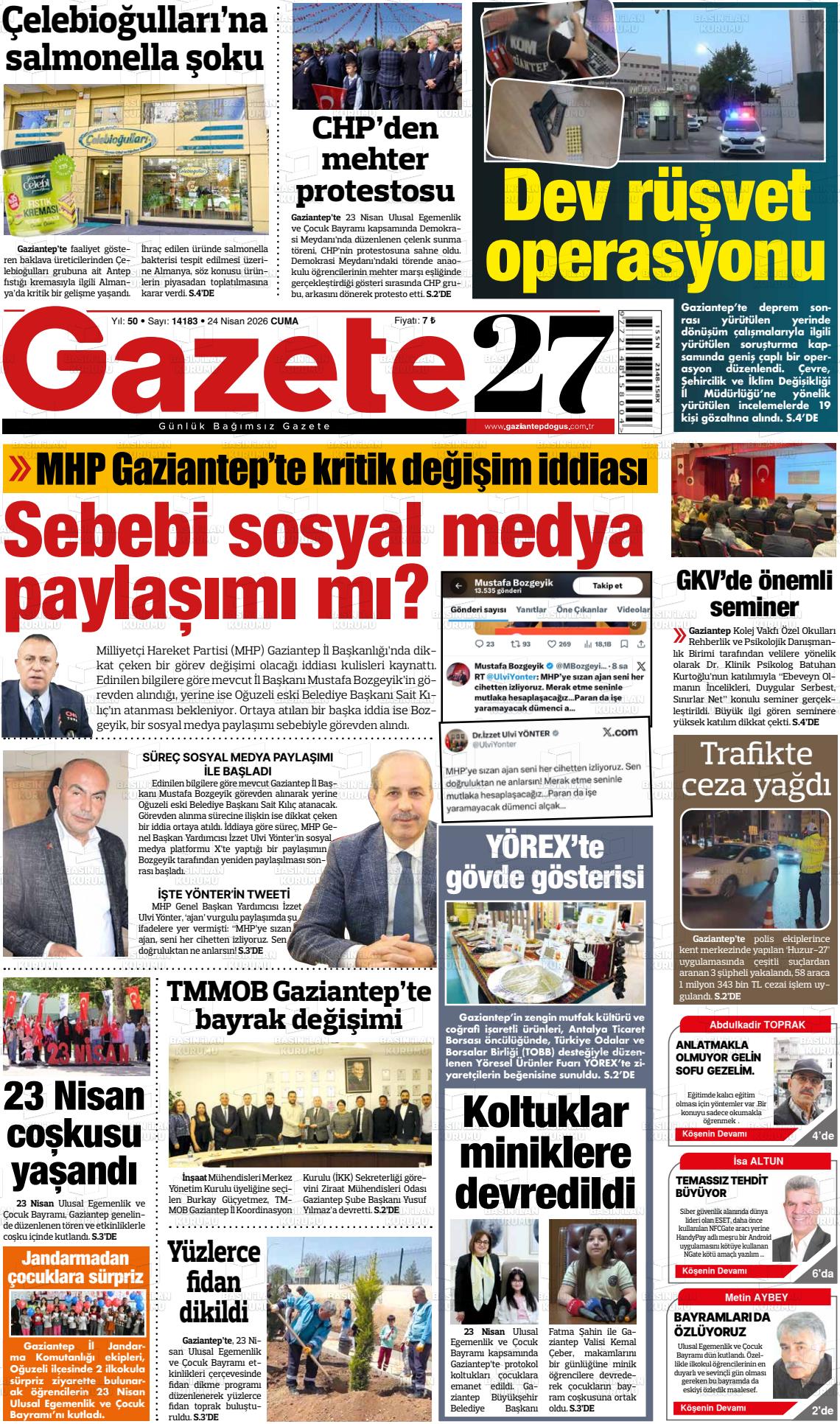 Gaziantep Dogus 24.04.2026
