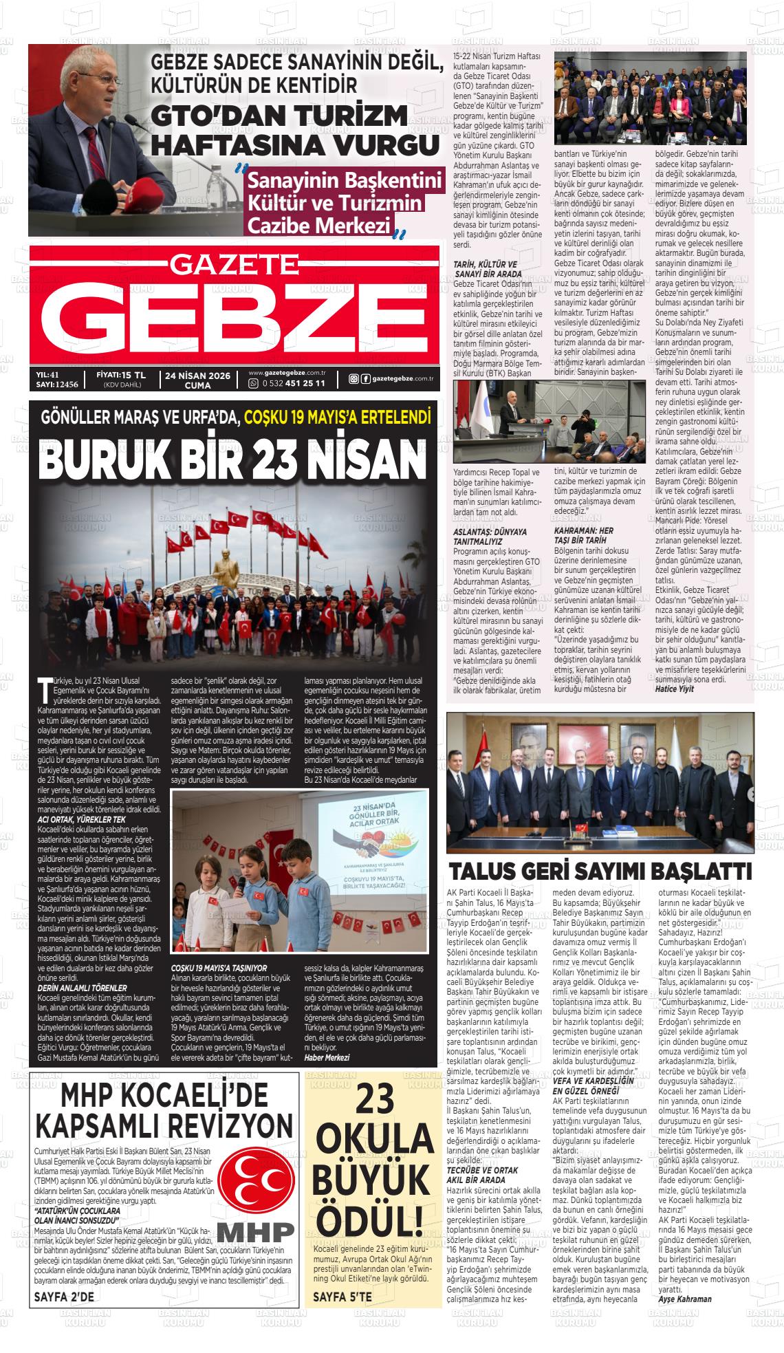 Kocaeli Gebze 24.04.2026