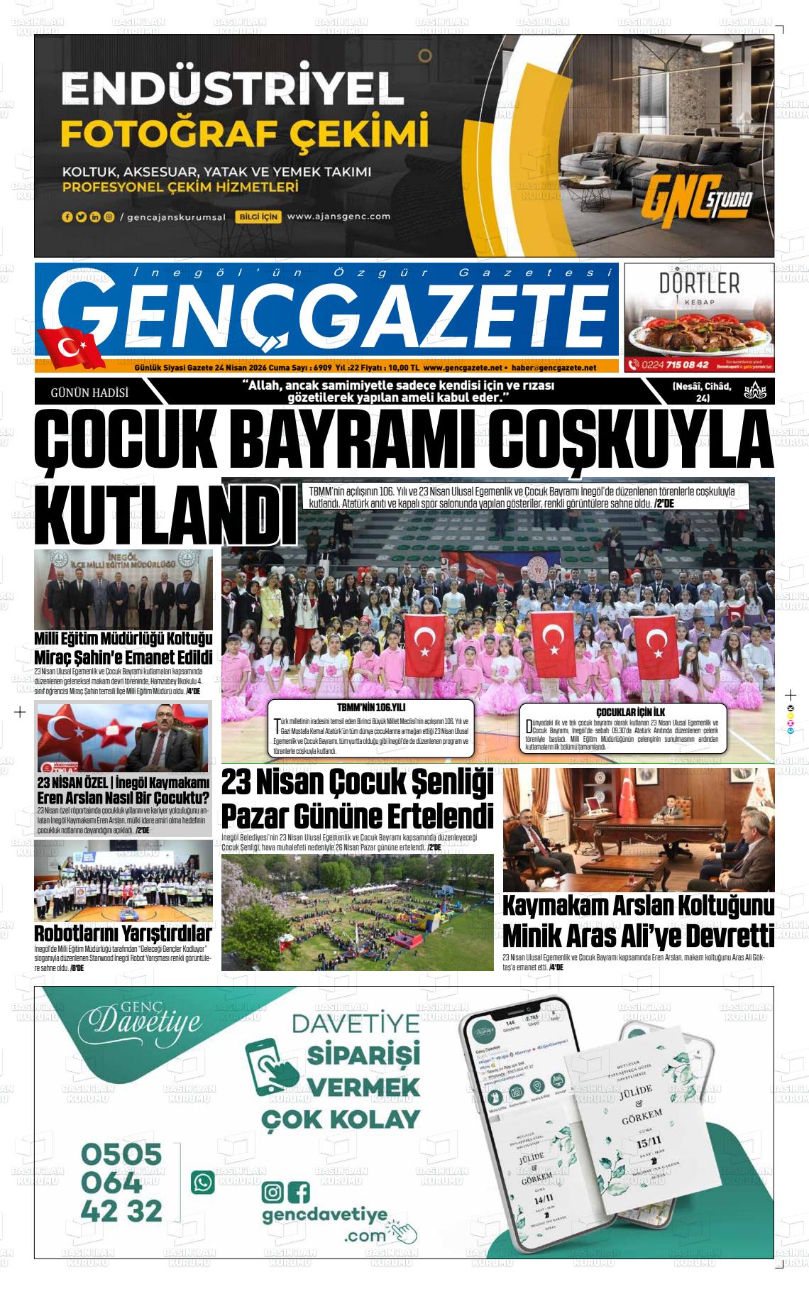 Bursa Gencgazete 24.04.2026
