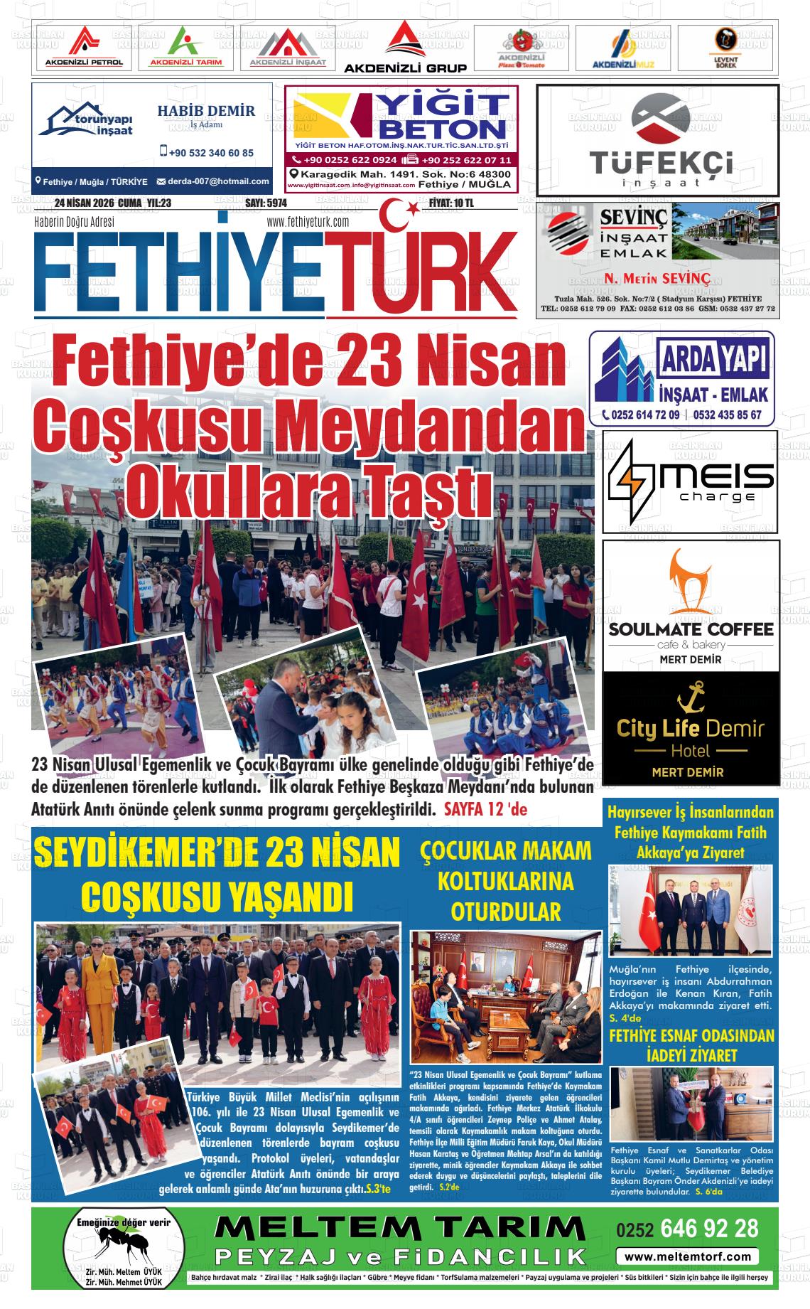 Mugla Gozdefethiye 24.04.2026
