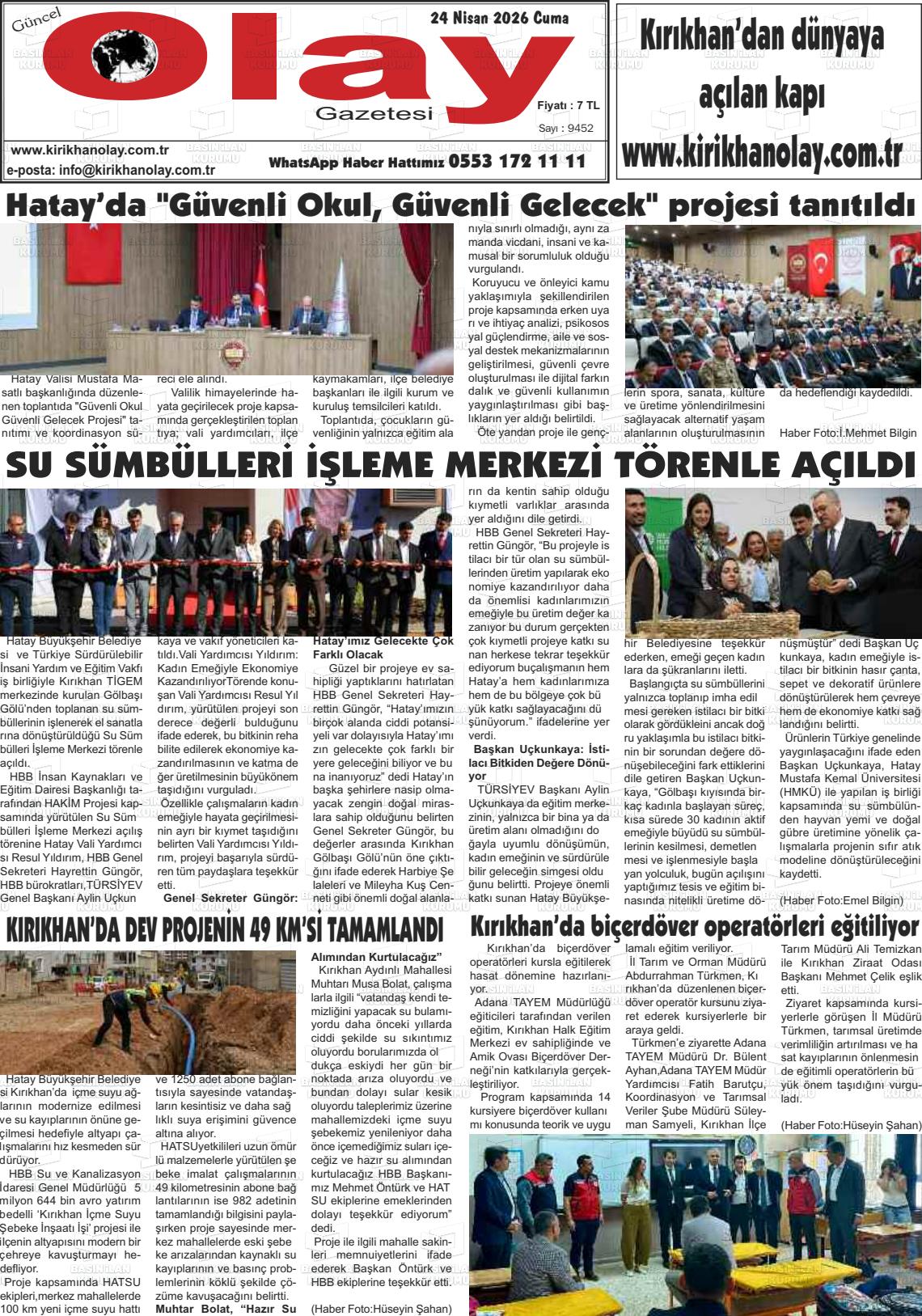 Hatay Guncelolay 24.04.2026