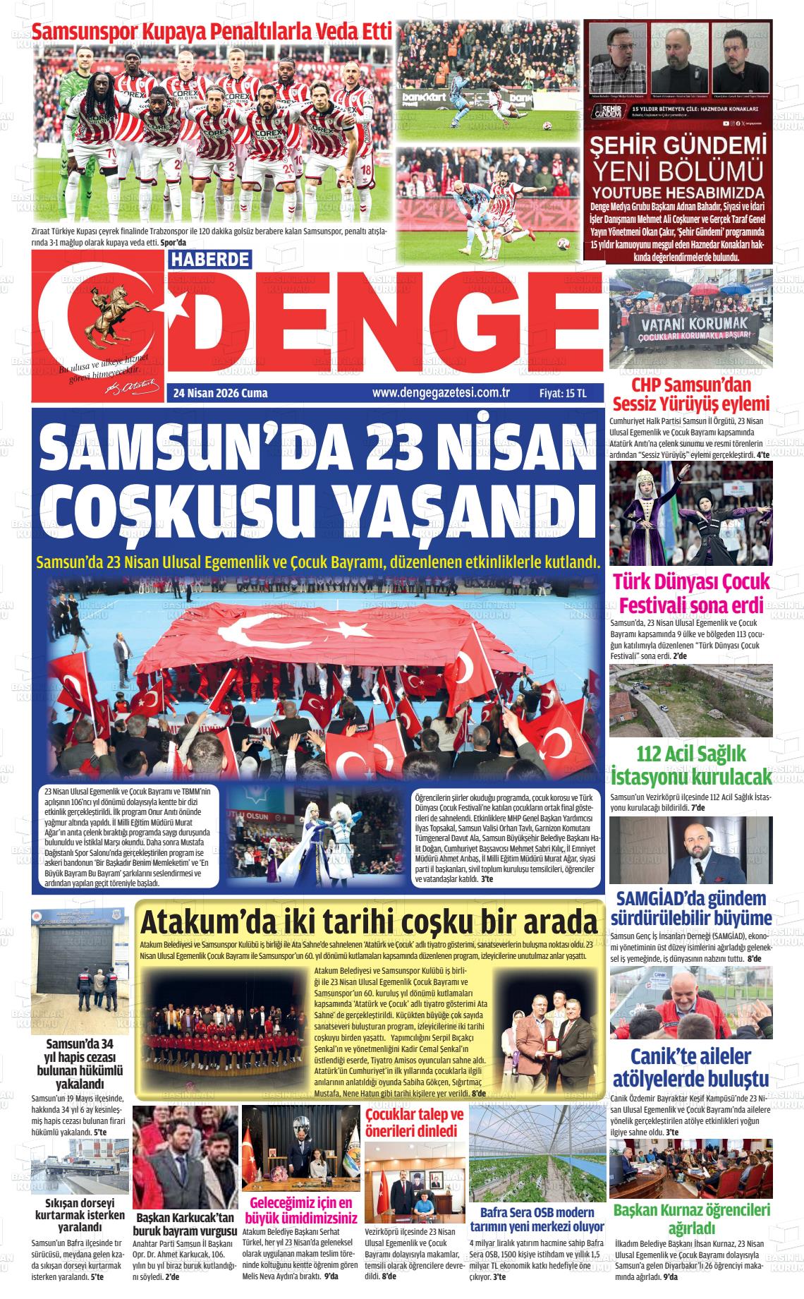 Samsun Haberdedenge 24.04.2026