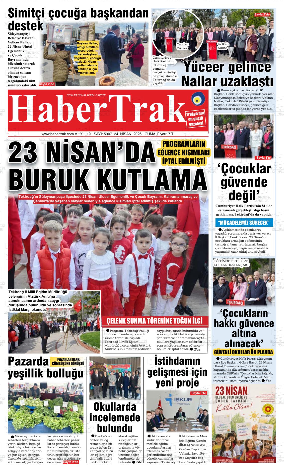 Tekirdag Habertrak 24.04.2026
