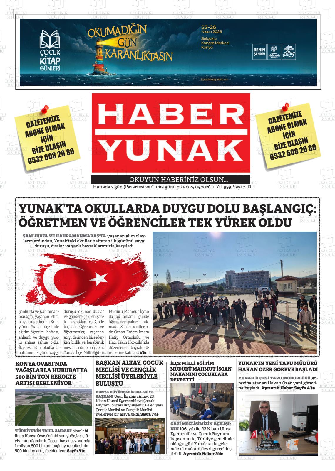 Konya Haberyunak 24.04.2026