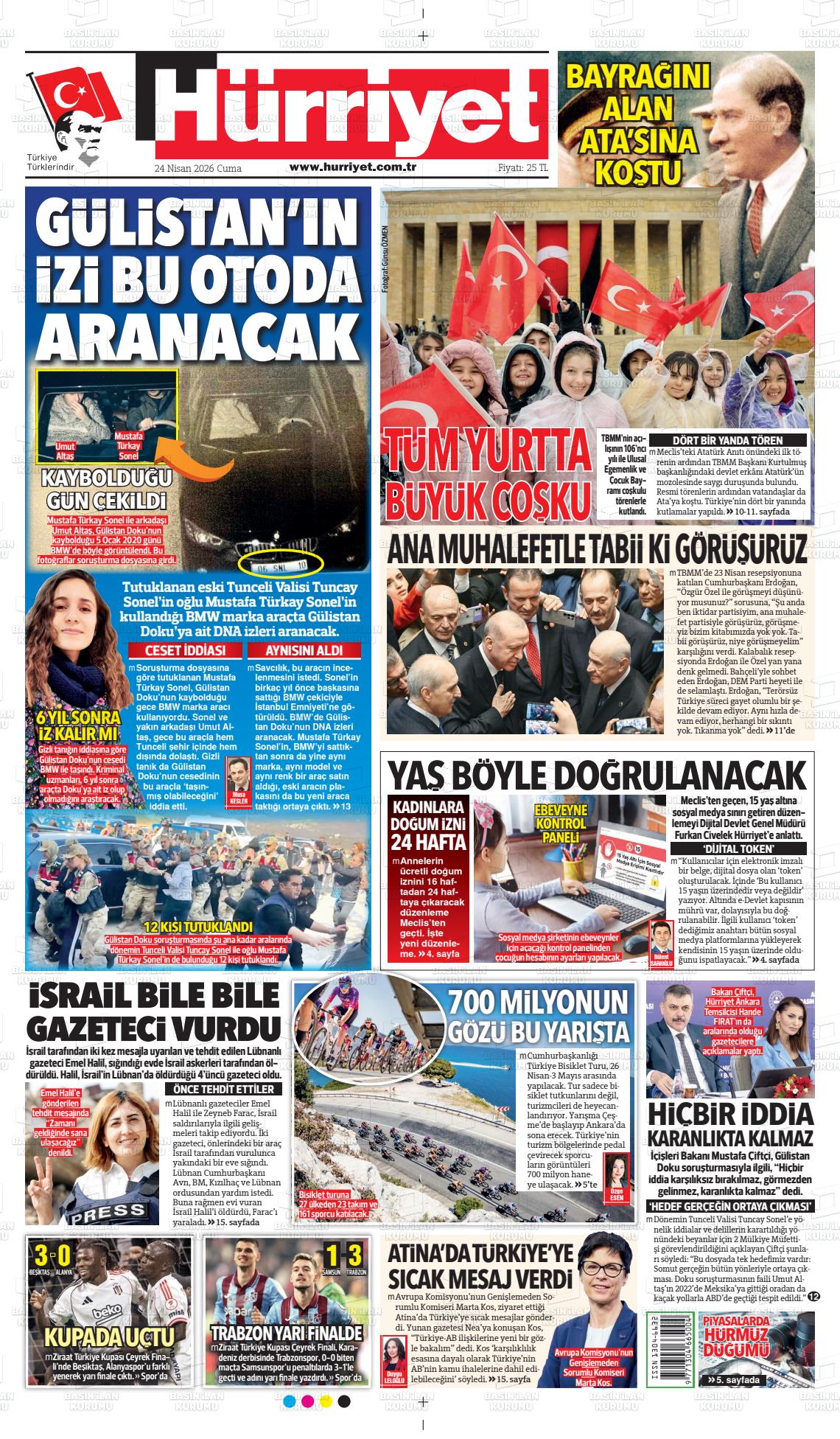 Hürriyet Gazetesi 24.04.2026