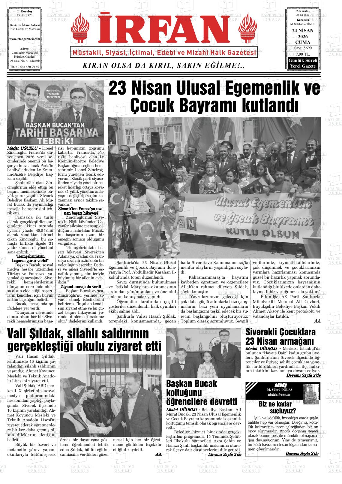 Sanliurfa Irfan 24.04.2026