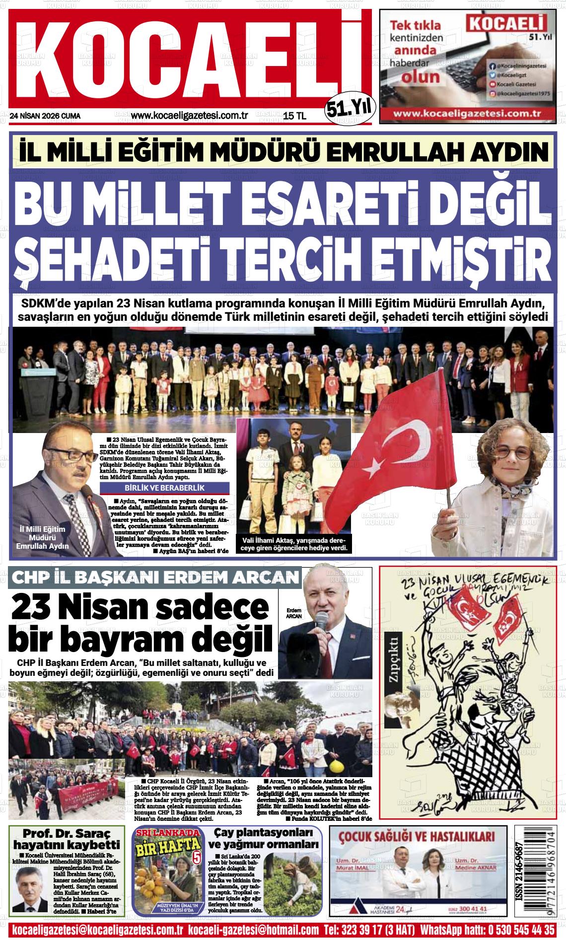 Kocaeli 24.04.2026