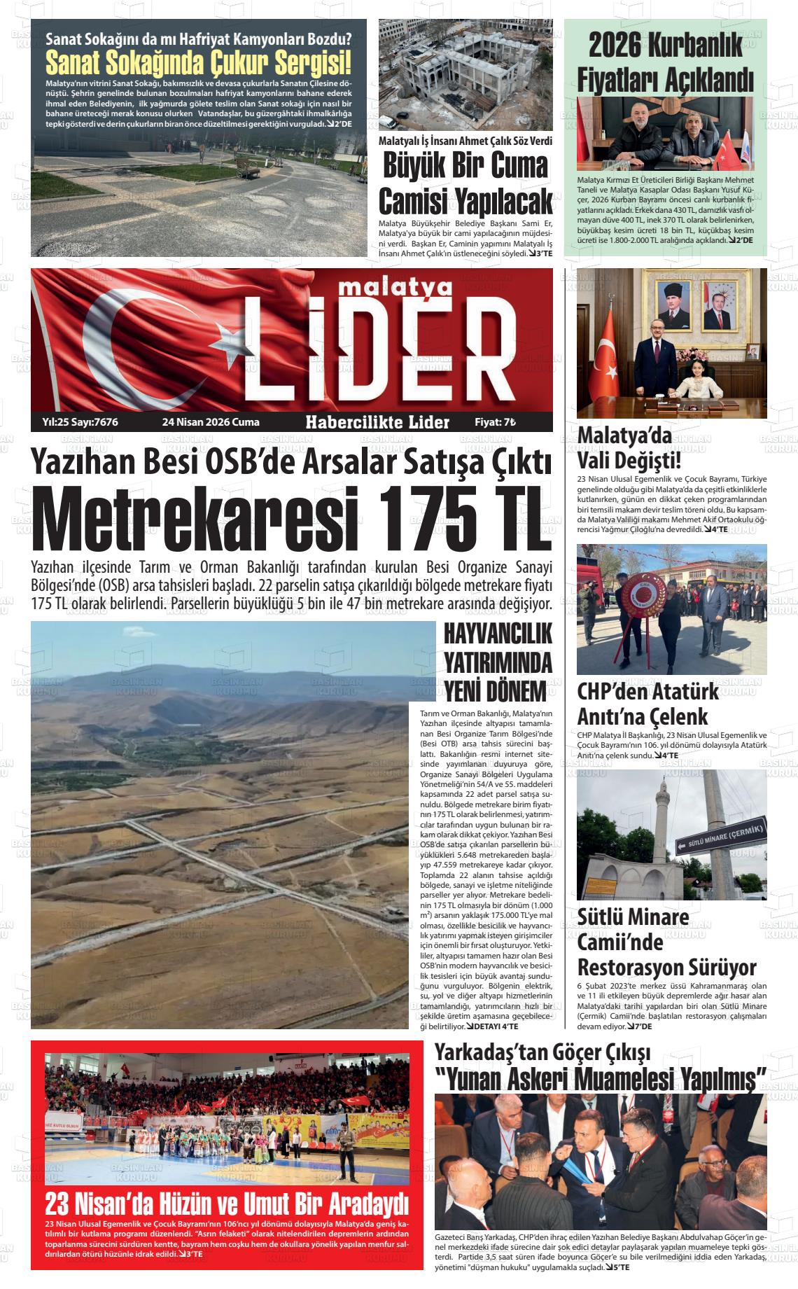 Malatya Sonsoz 24.04.2026