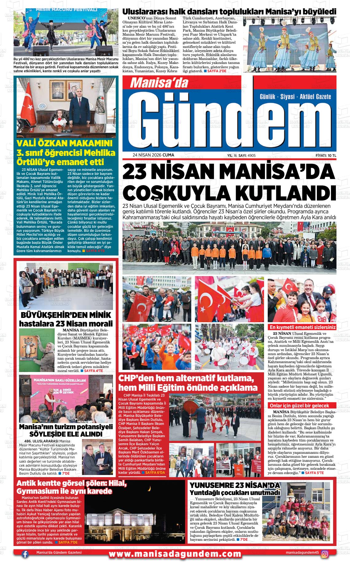 Manisa Dagundem 24.04.2026
