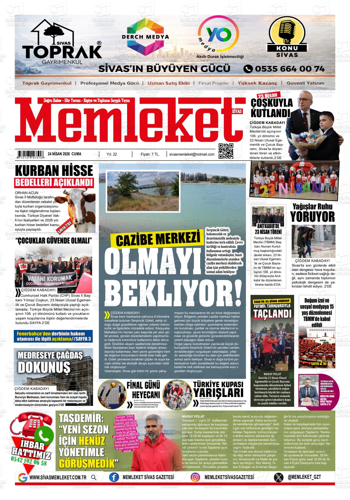 Sivas Memleket 24.04.2026