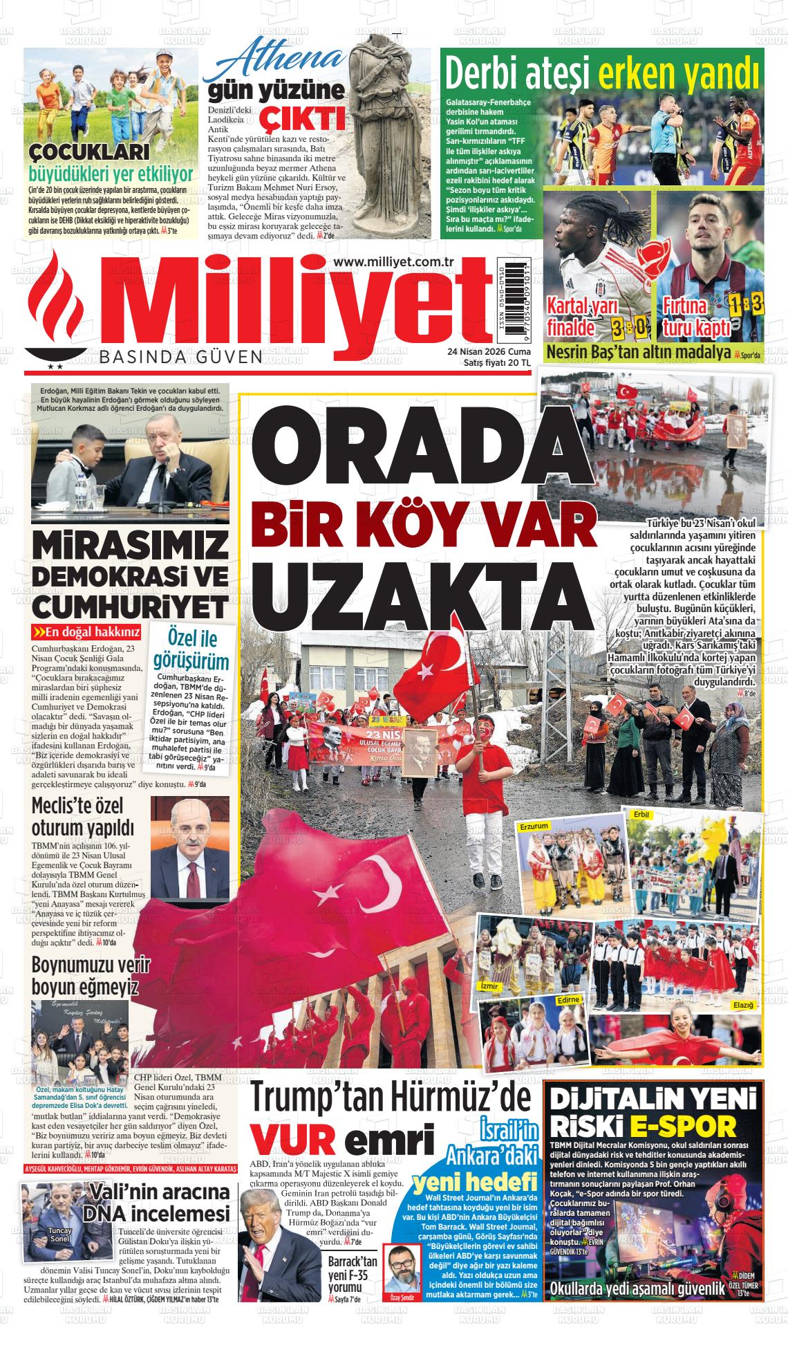 Milliyet Gazetesi 24.04.2026