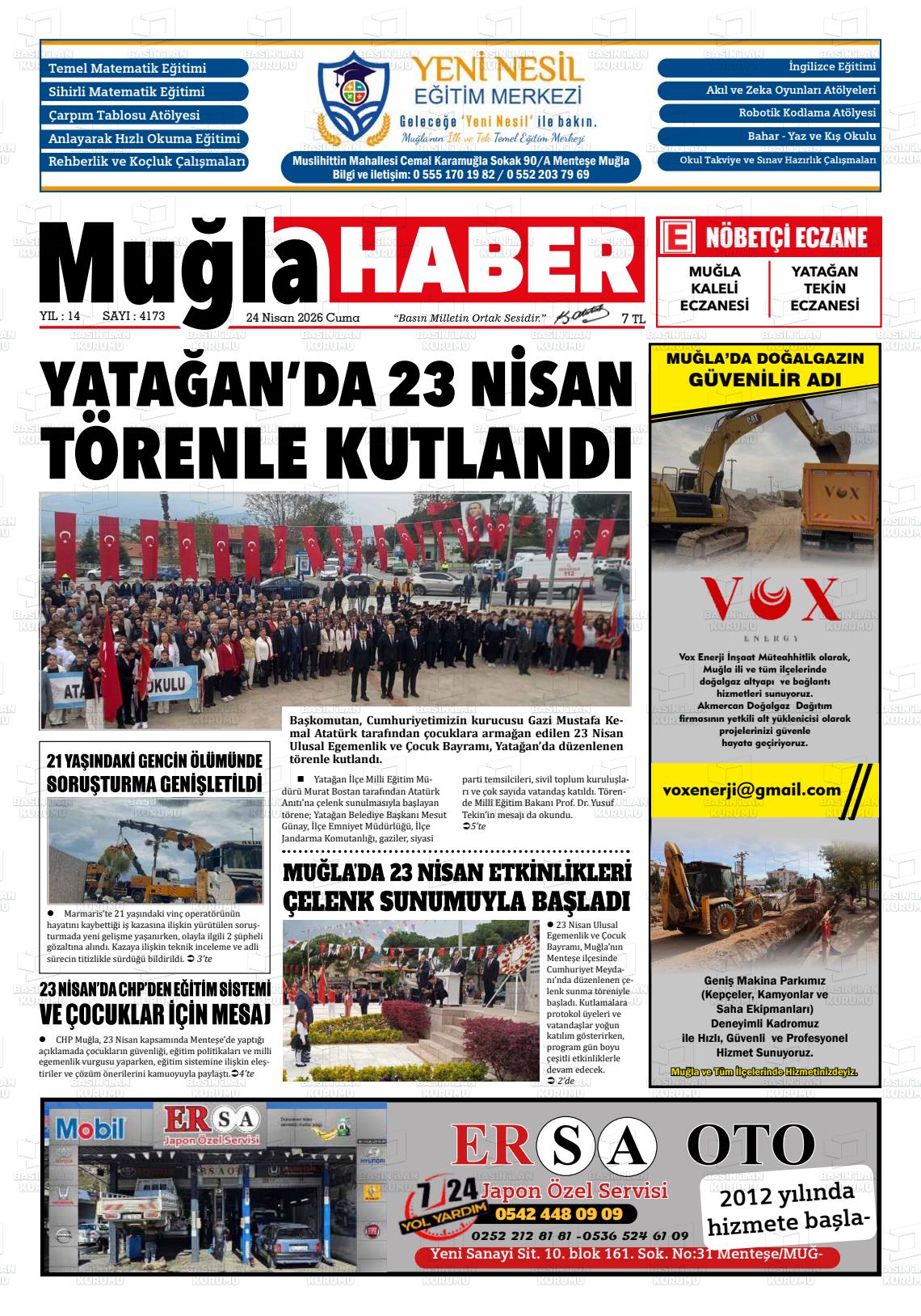 Mugla Haber 24.04.2026