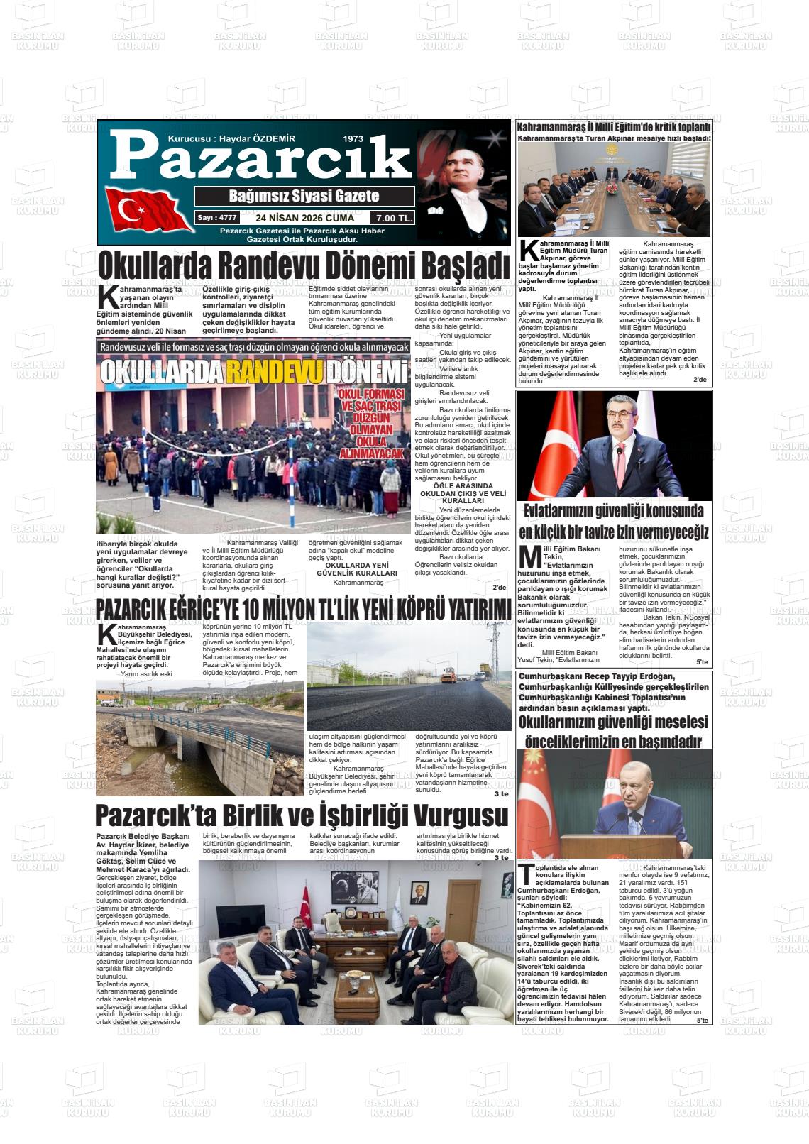 Kahramanmaras Pazarcik 24.04.2026