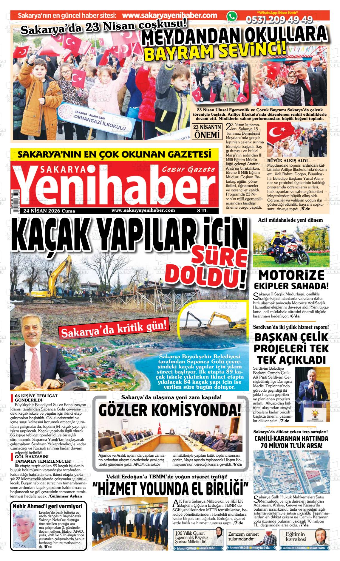 Sakarya Yenihaber 24.04.2026
