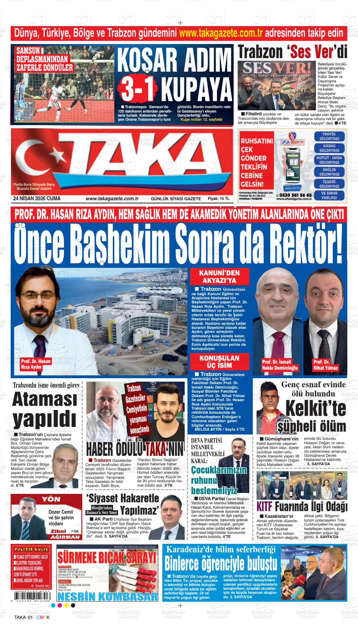 Trabzon Taka 24.04.2026