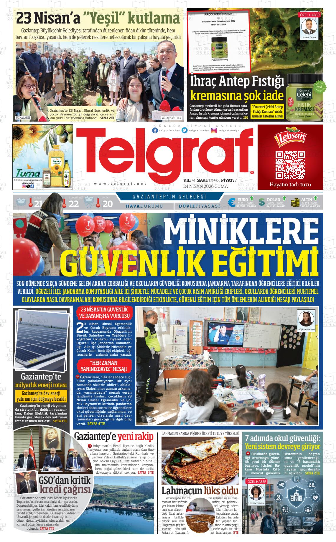 Gaziantep Telgraf 24.04.2026