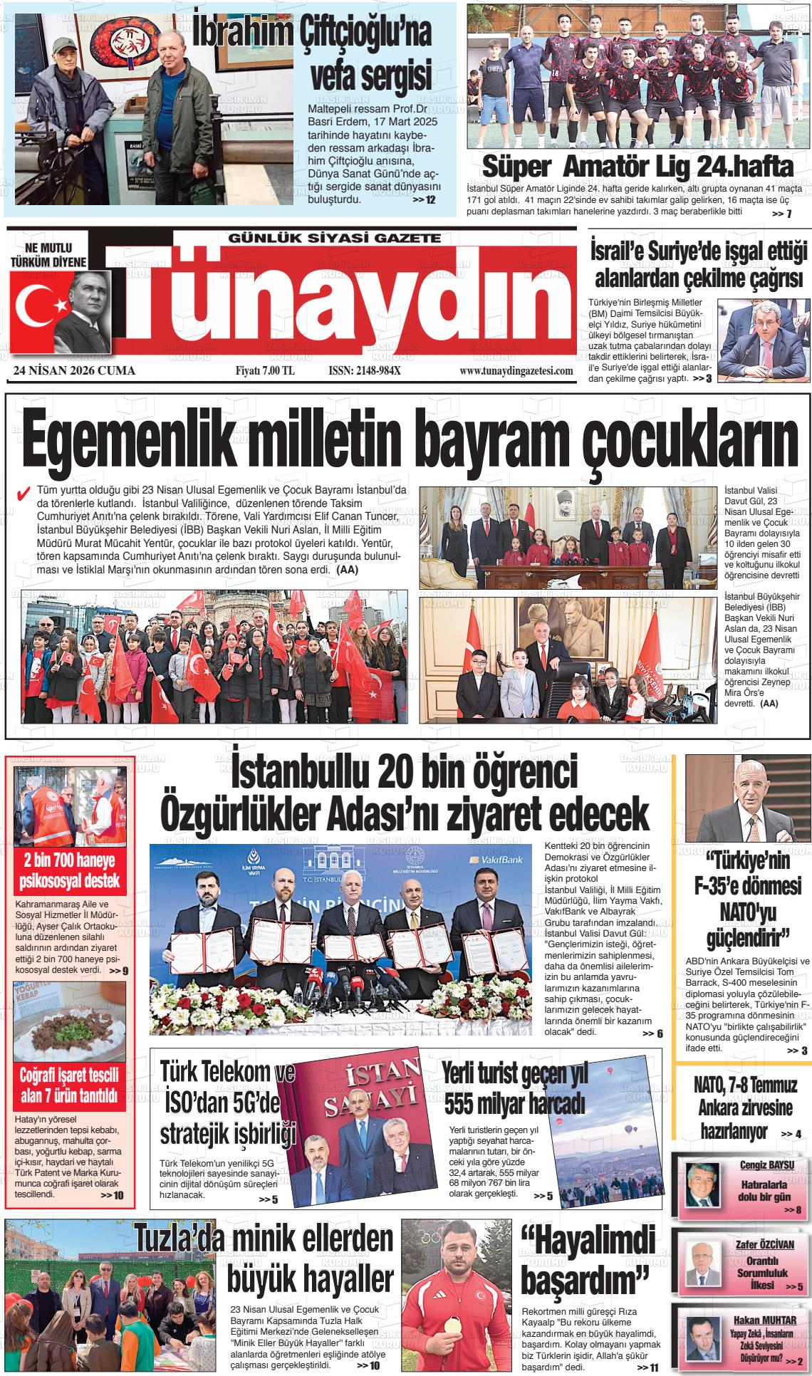 Istanbul Tunaydin 24.04.2026