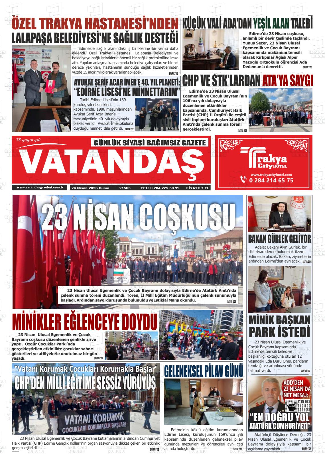Edirne Vatandas 24.04.2026