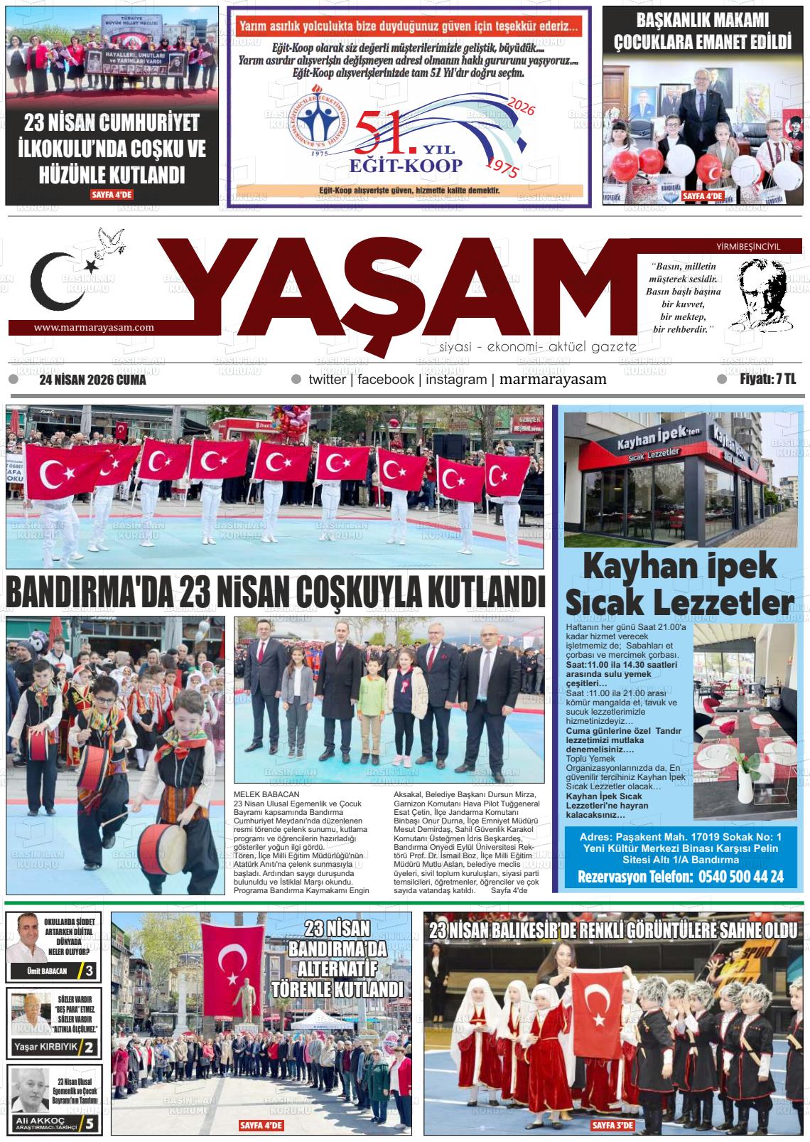 Canakkale Yasam 24.04.2026
