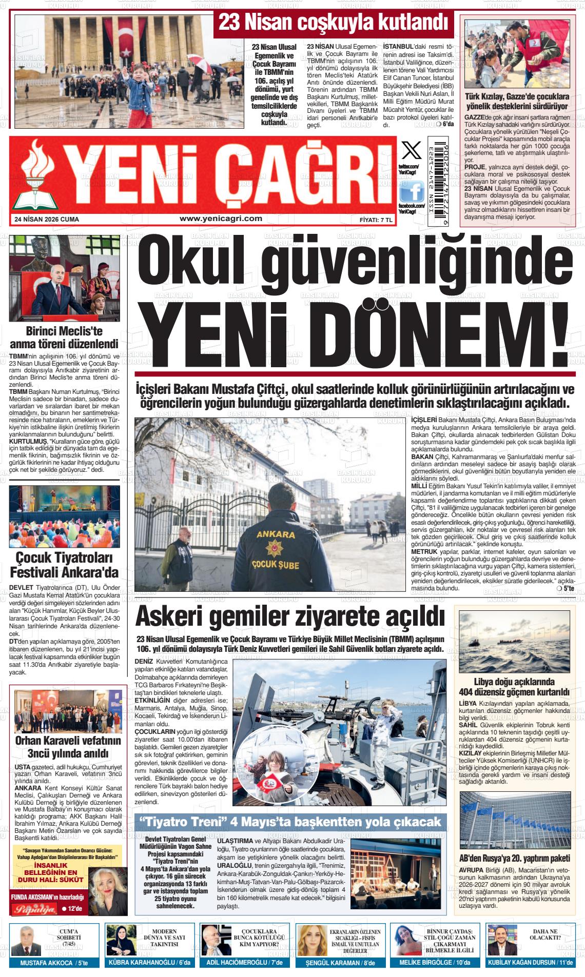 Istanbul Yenicagri 24.04.2026