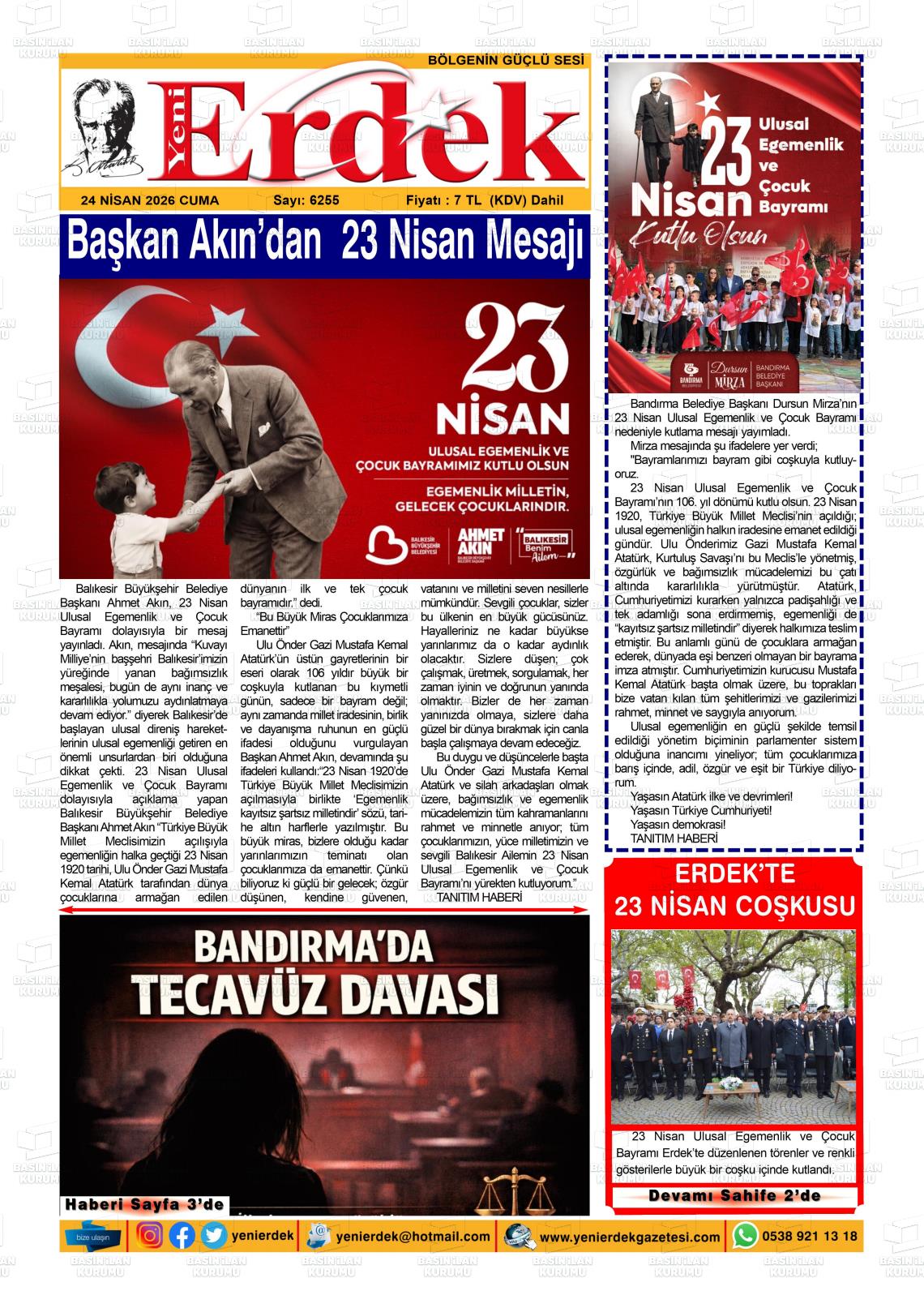 Balikesir Yenierdek 24.04.2026
