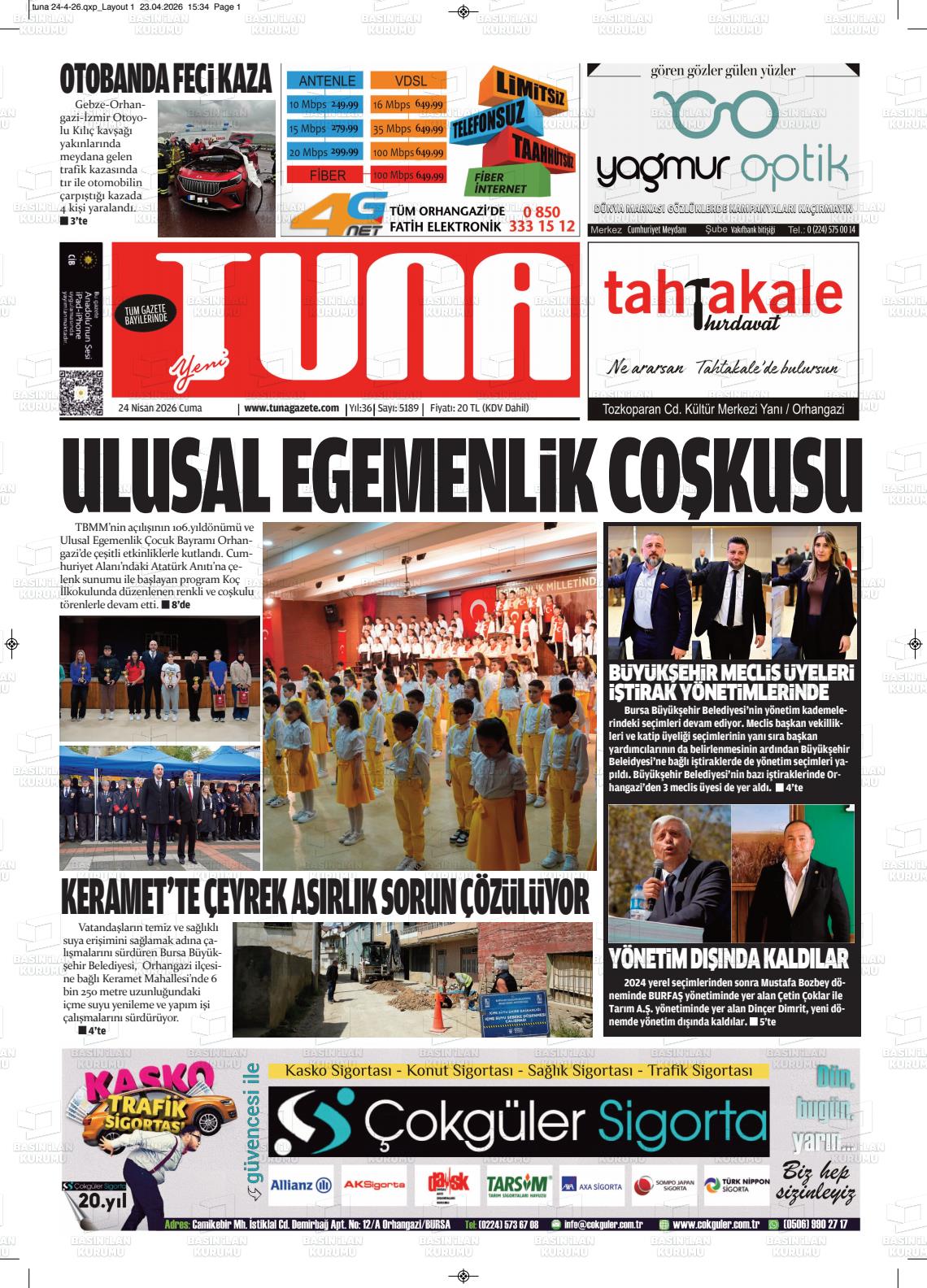 Izmir Yenigun 24.04.2026