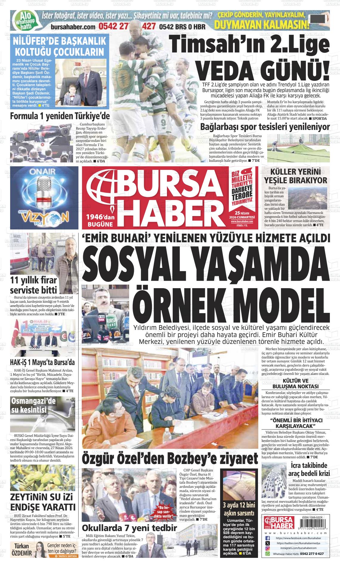 Bursa Haber 25.04.2026