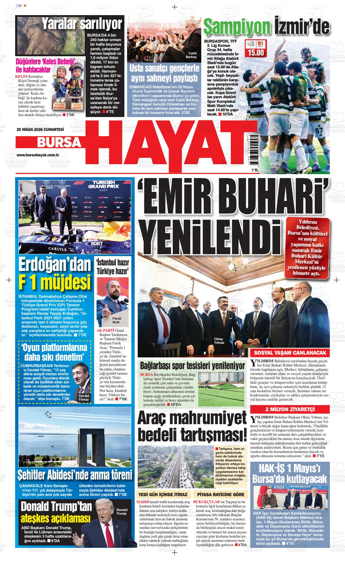 Bursa Hayat 25.04.2026