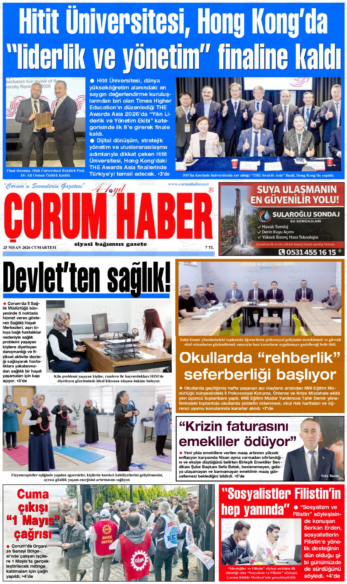 Corum Haber 25.04.2026
