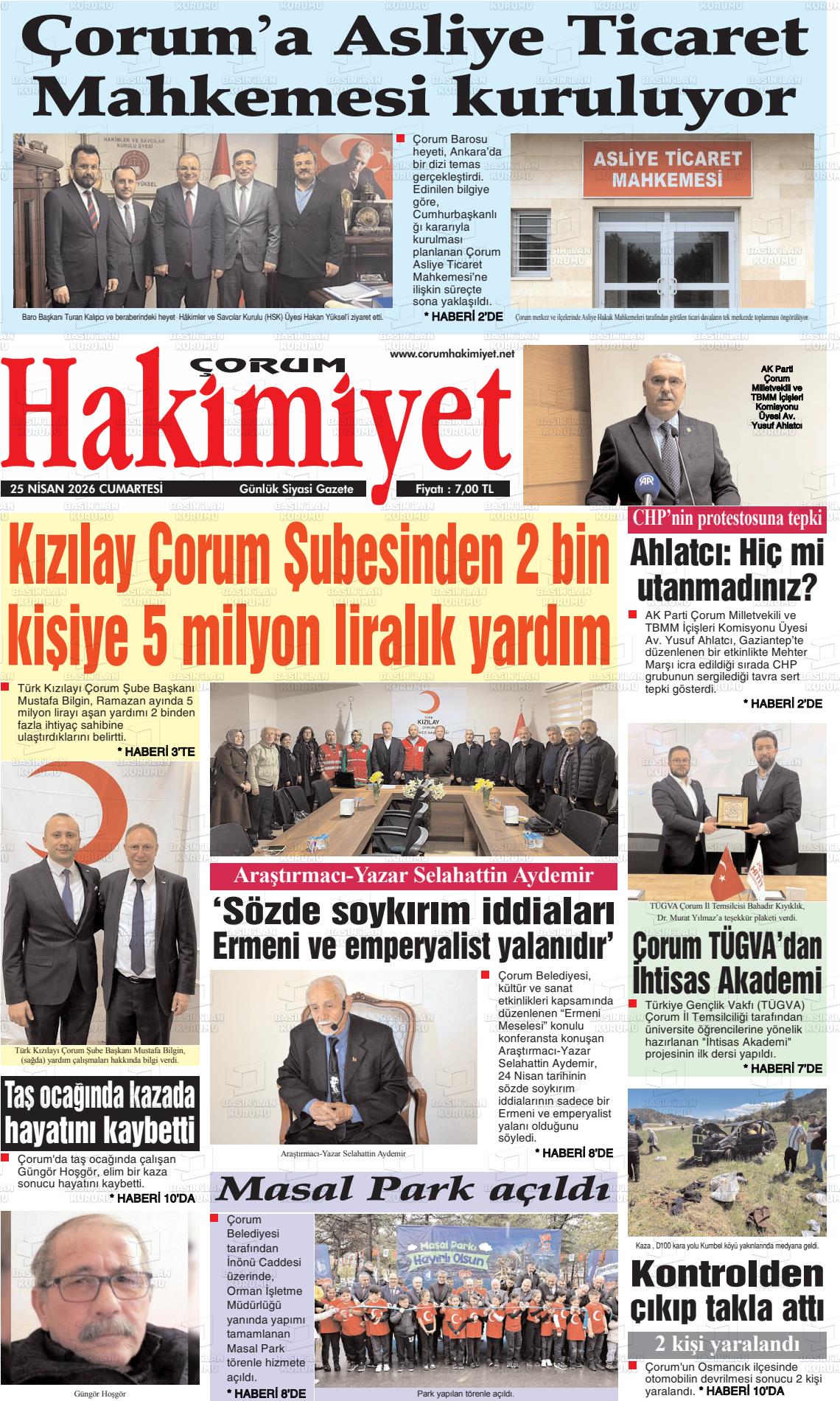 Corum Hakimiyet 25.04.2026
