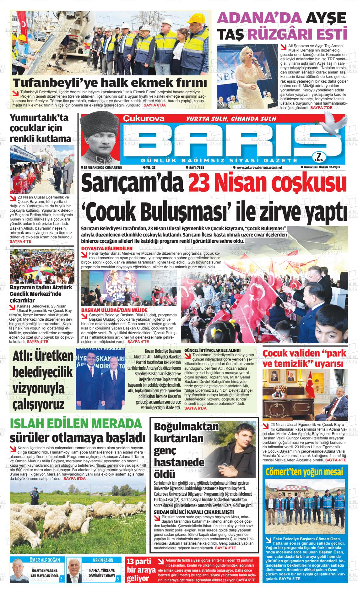 Adana Cukurovabaris 25.04.2026