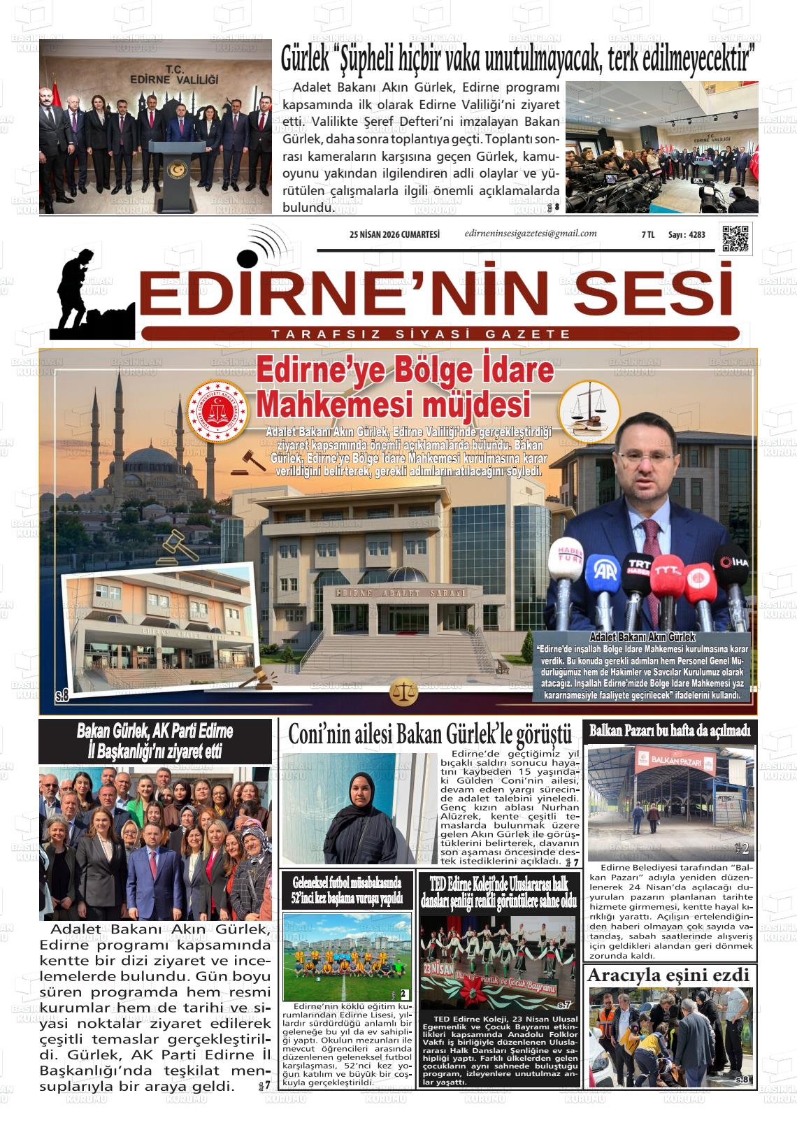 Edirne Star 25.04.2026