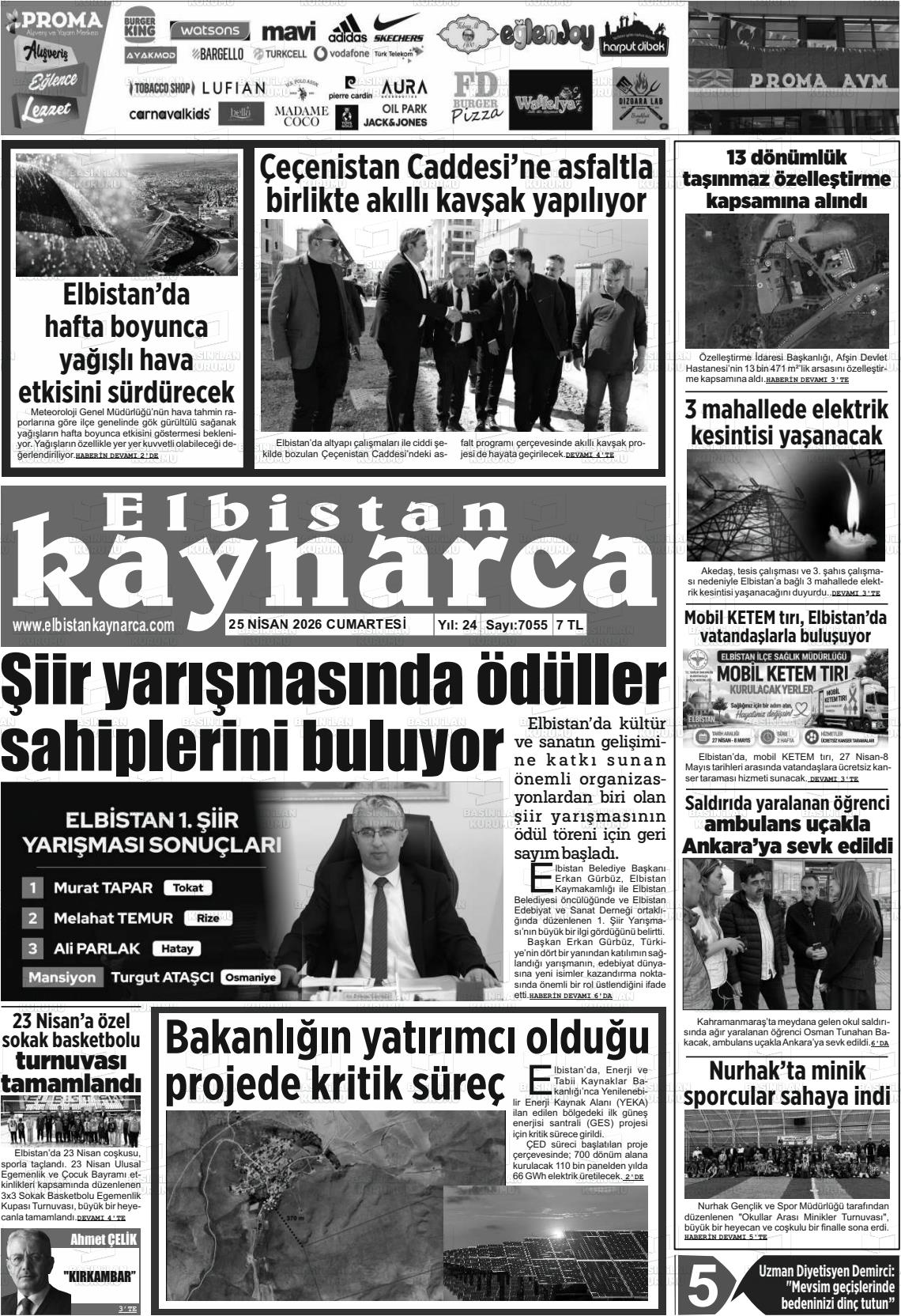 Kahramanmaras Elbistankaynarca 25.04.2026