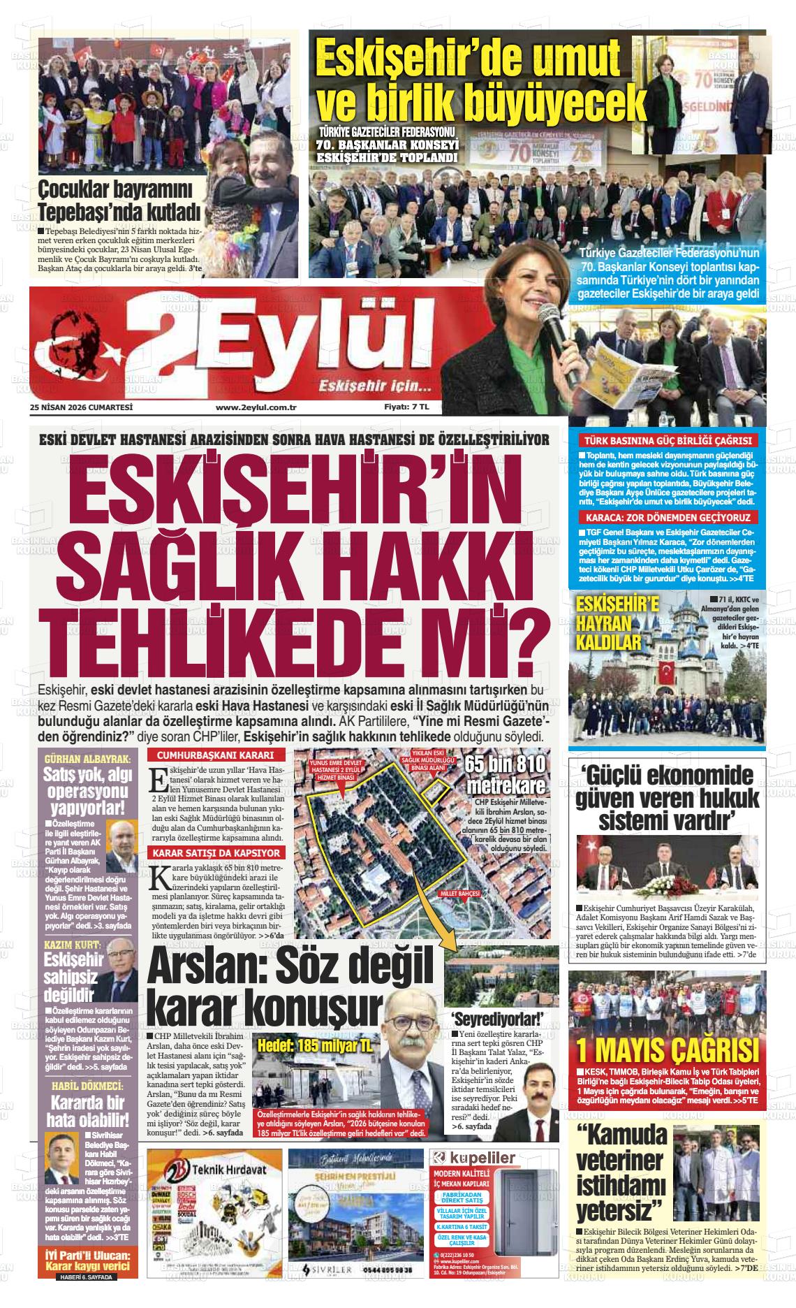 Eskisehir 2 Eylul 25.04.2026