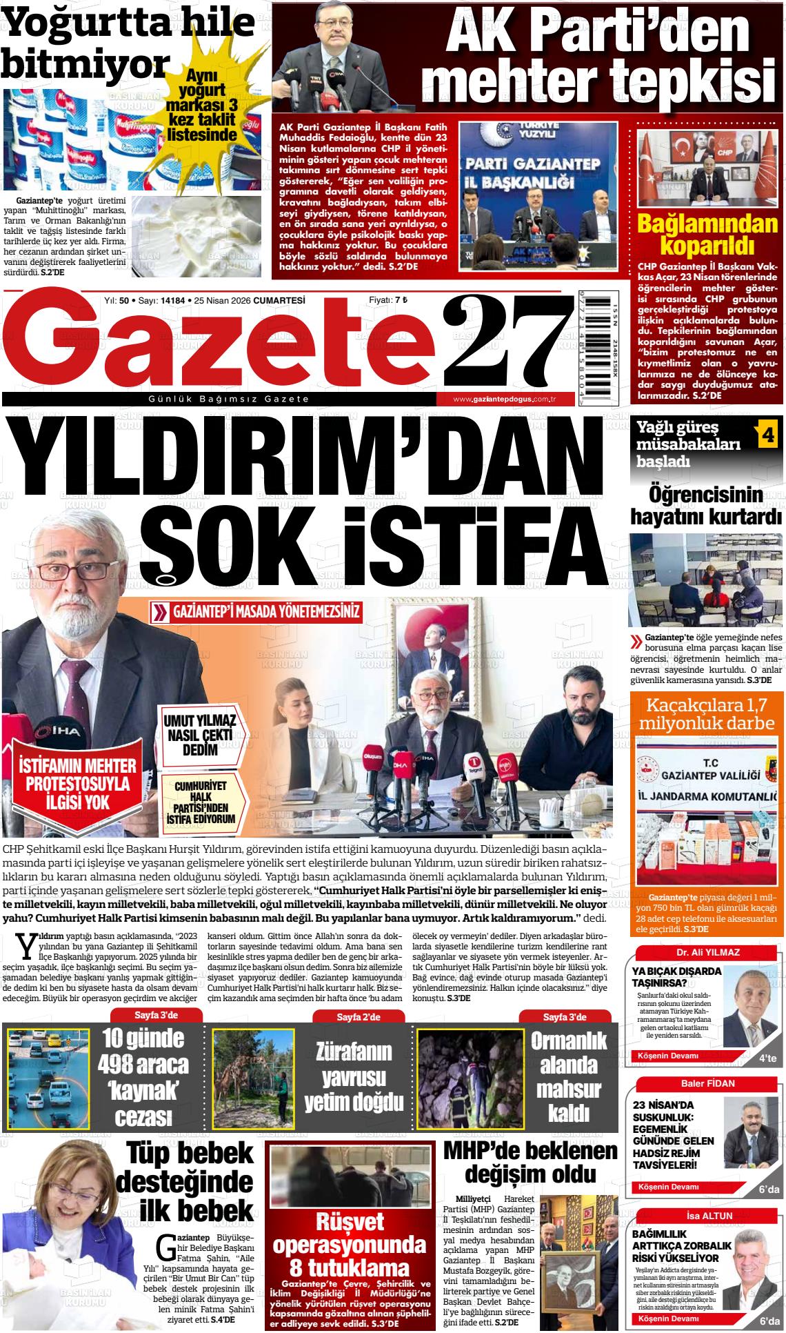 Gaziantep Dogus 25.04.2026