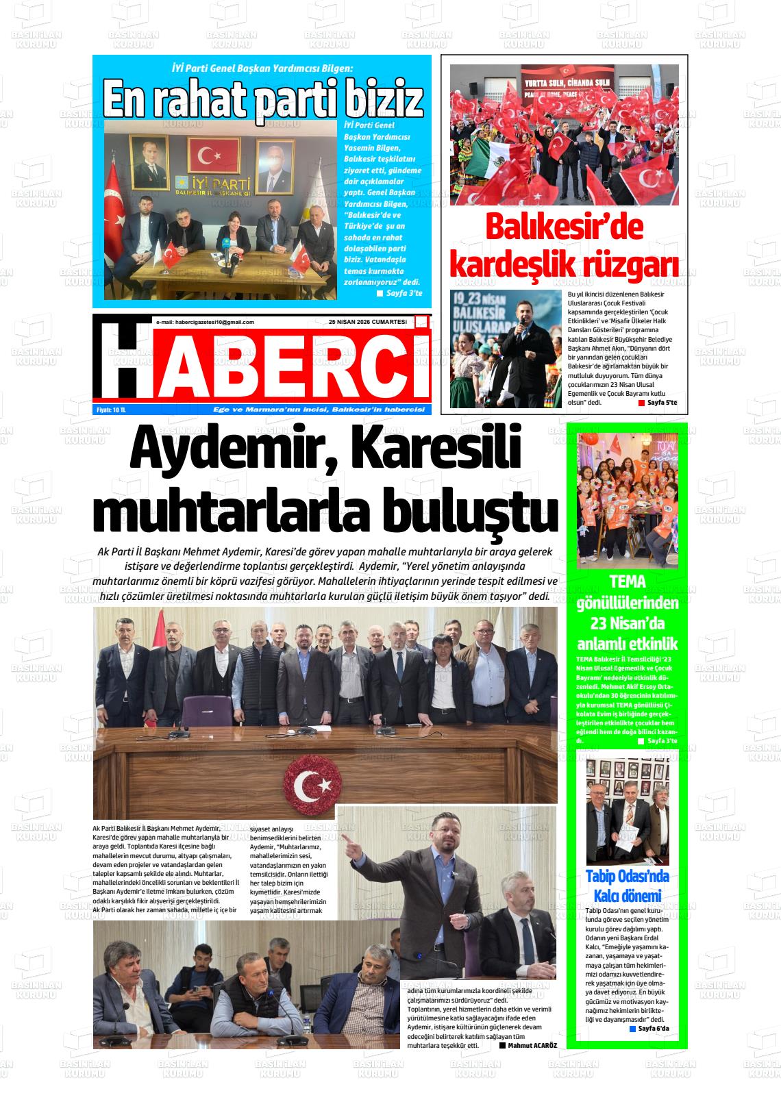 Mersin Haberci 25.04.2026