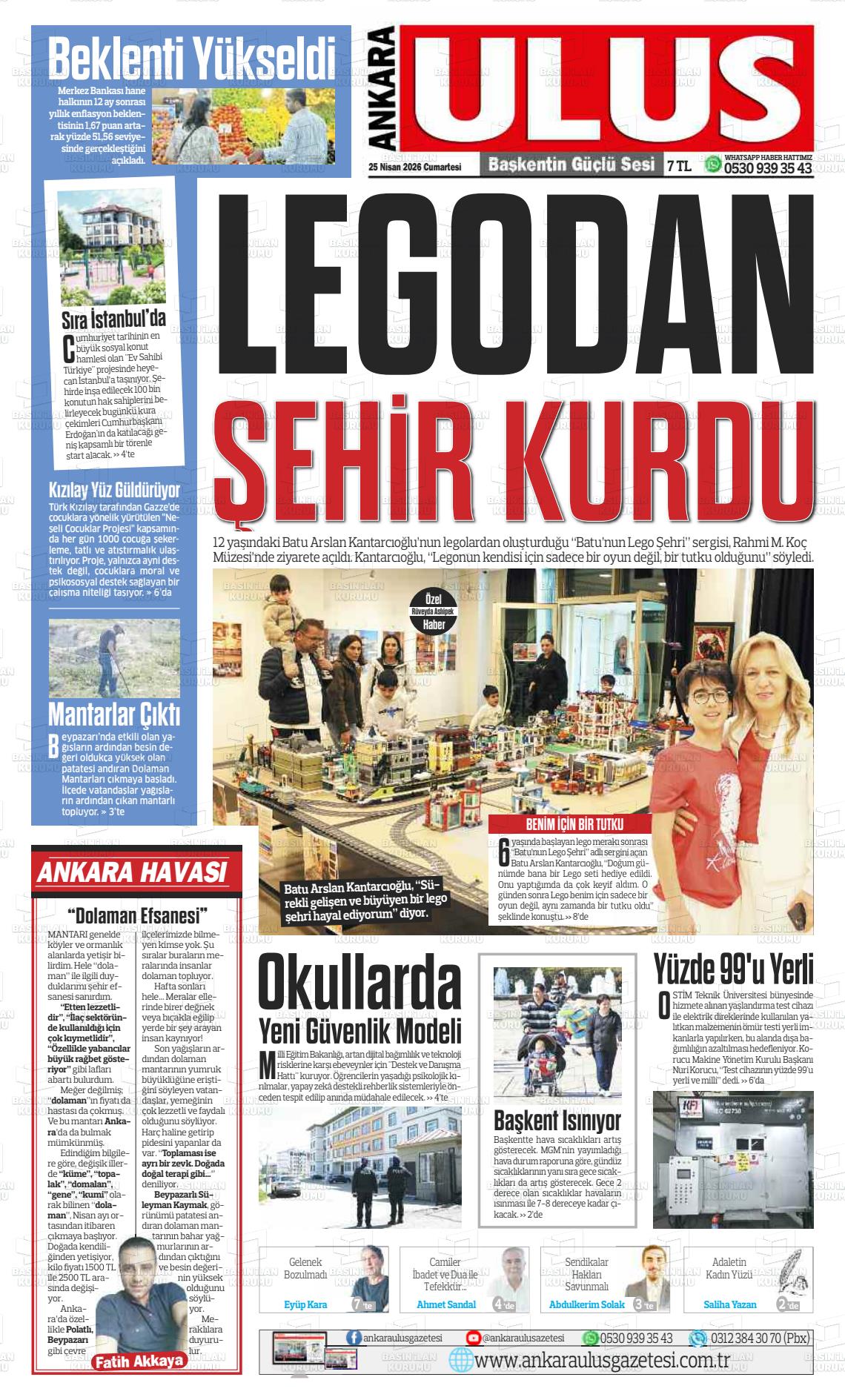 Ankara Habervaktim 25.04.2026
