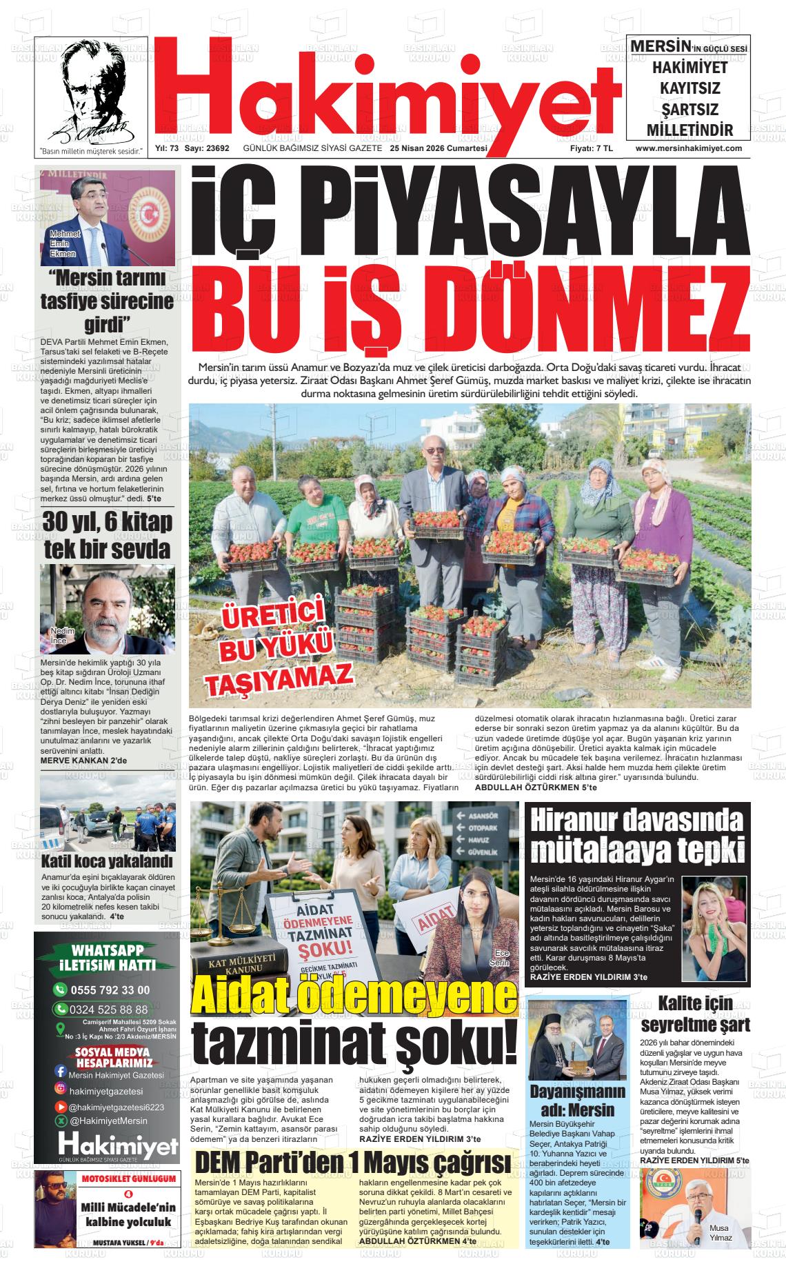Konya Hakimiyet 25.04.2026