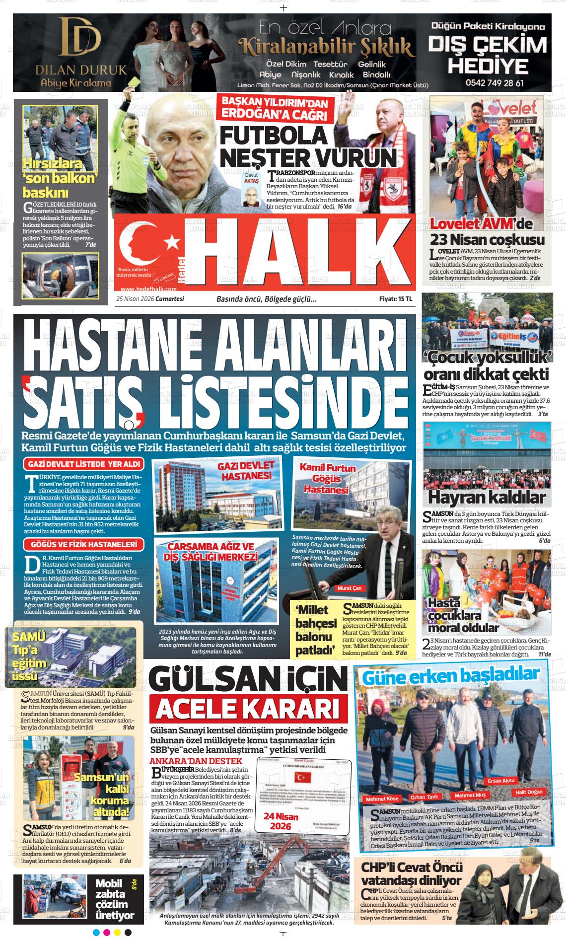 Samsun Hedefhalk 25.04.2026