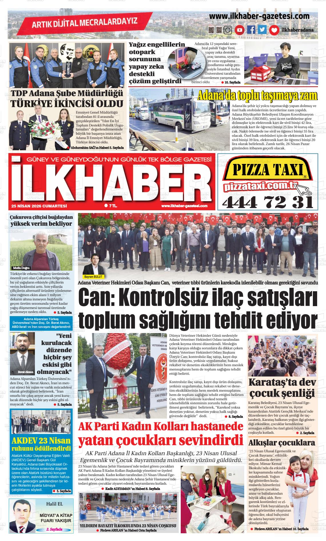 Adana Ilkhaber 25.04.2026