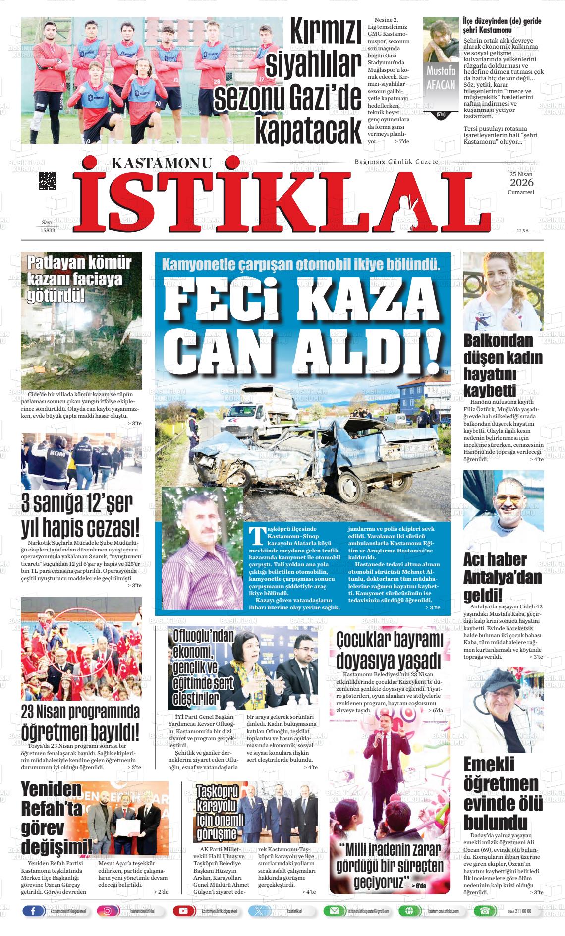 Kastamonu 25.04.2026