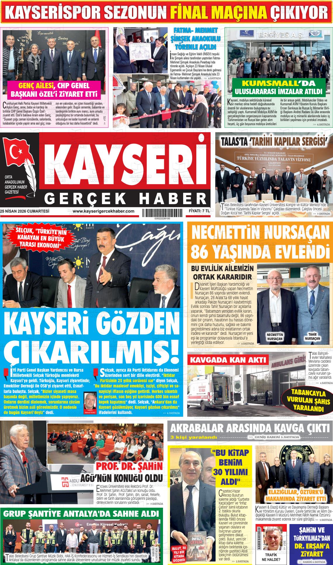 Kayseri Starhaber 25.04.2026
