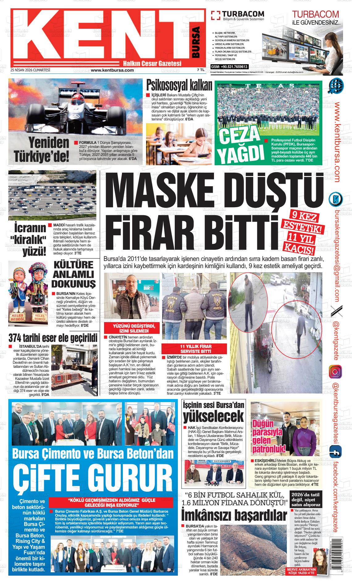 Bursa Kent 25.04.2026