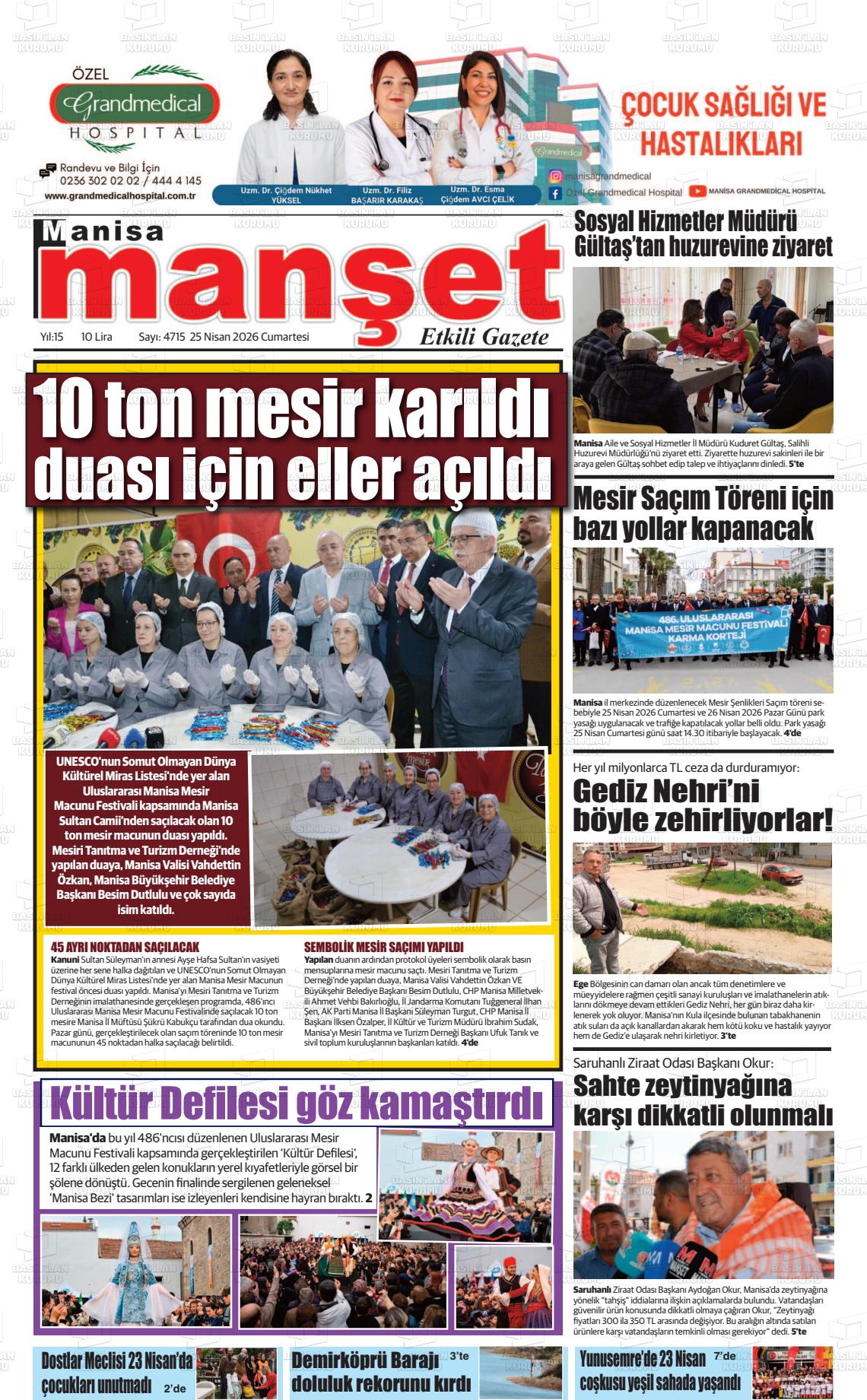 Manisa Manset 25.04.2026