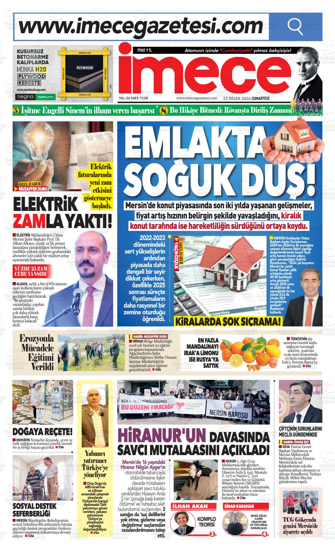 Mersin Imece 25.04.2026