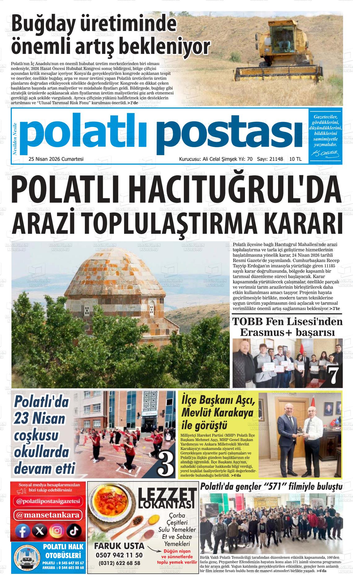 Ankara Polatlipostasi 25.04.2026