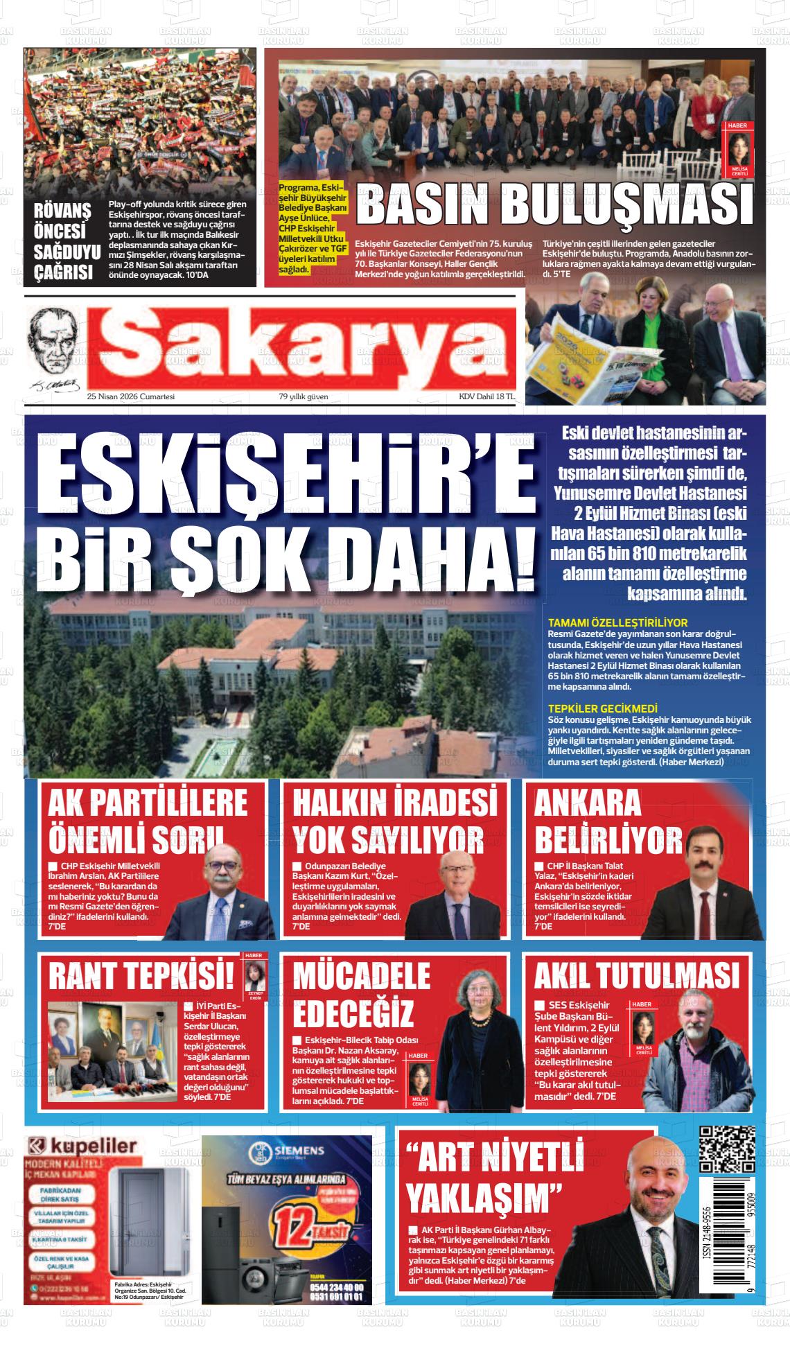 Eskisehir Sakarya 25.04.2026